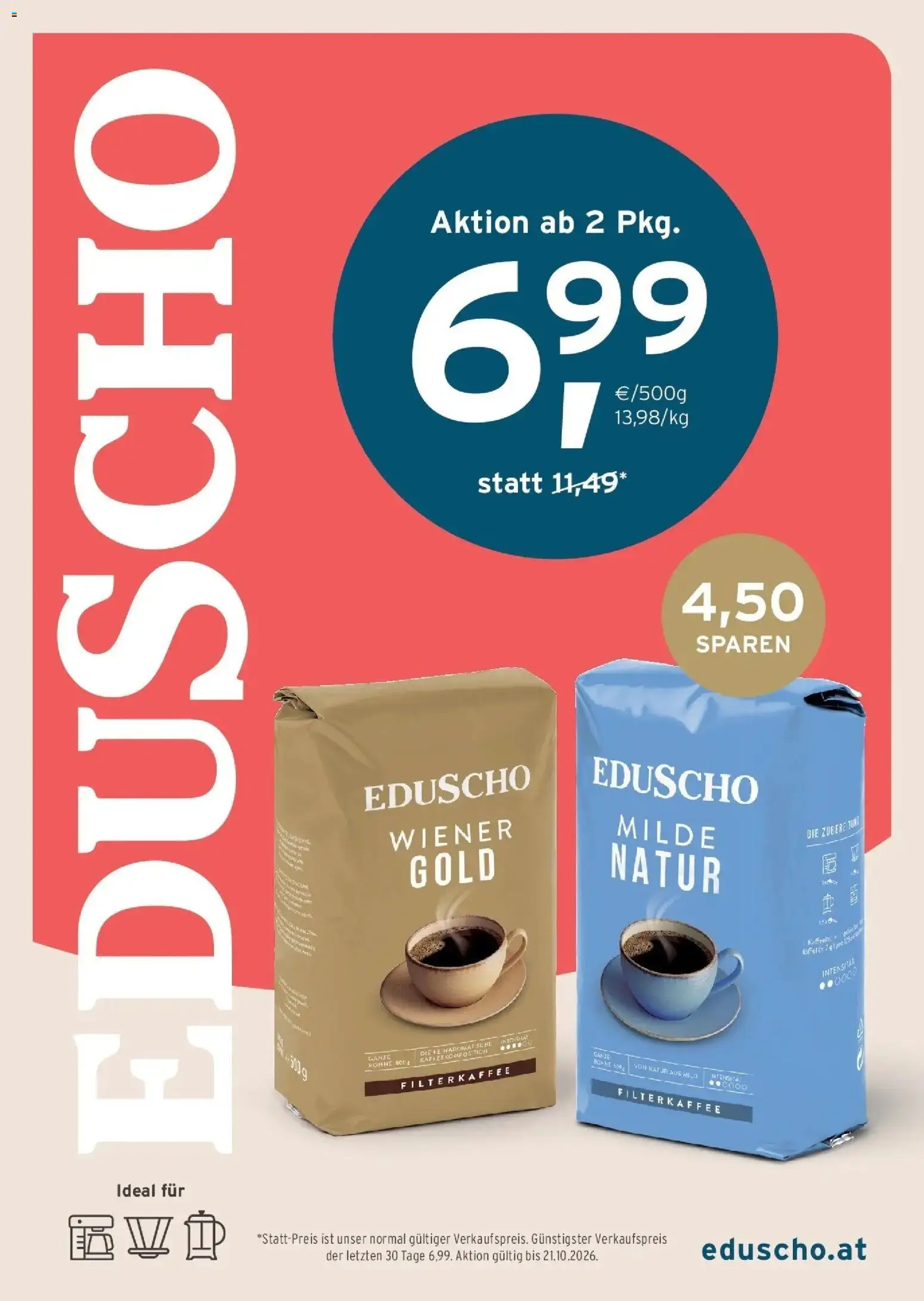 Tchibo Eduscho - Tchibo Magazin Flugblatt in Österreich