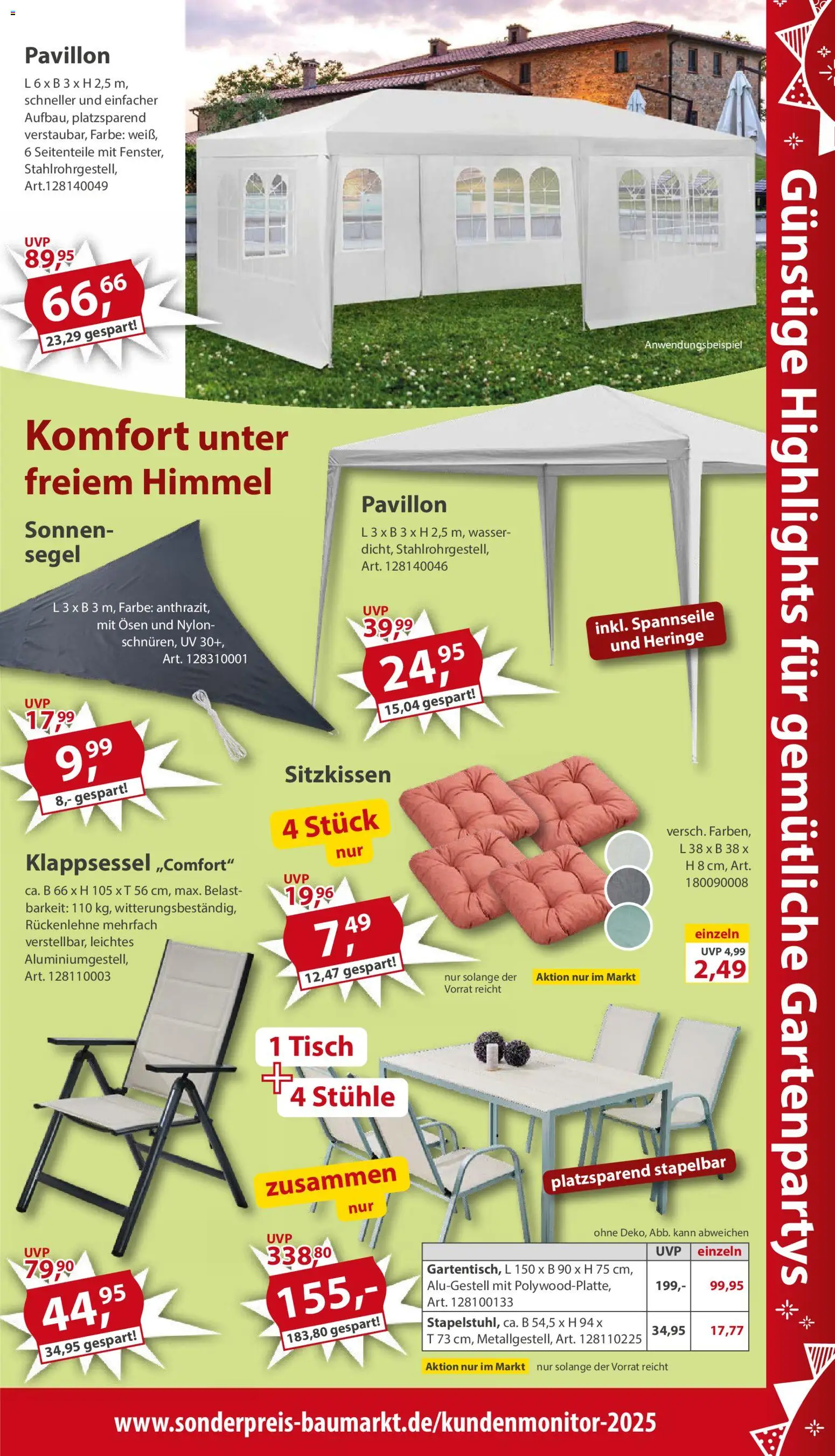 Sonderpreis Baumarkt Prospekt | 04.07.2026 | Wie erhält man einen begrenzten Rabatt? | Deutschland