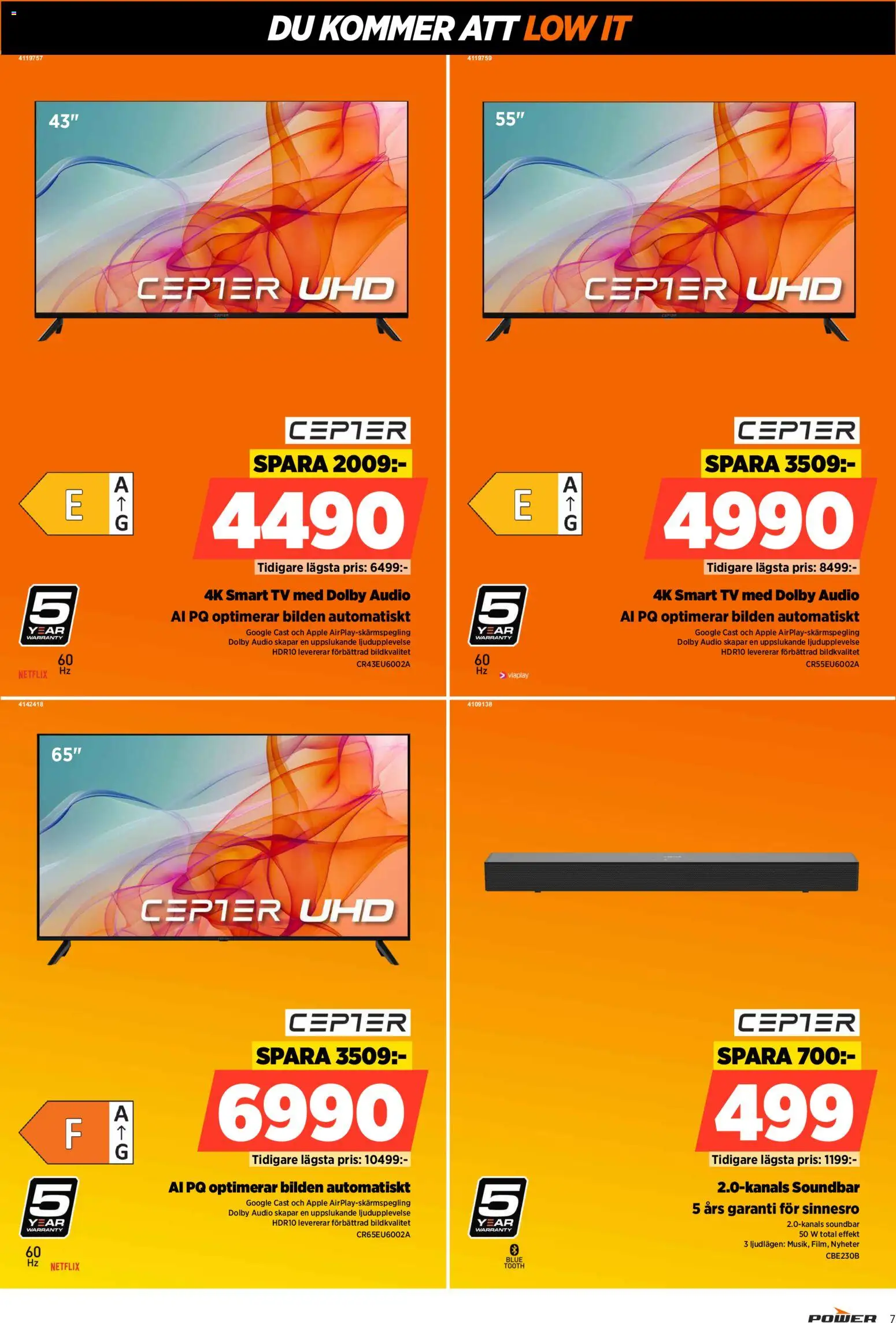 Power erbjudanden Reklamblad in Sverige