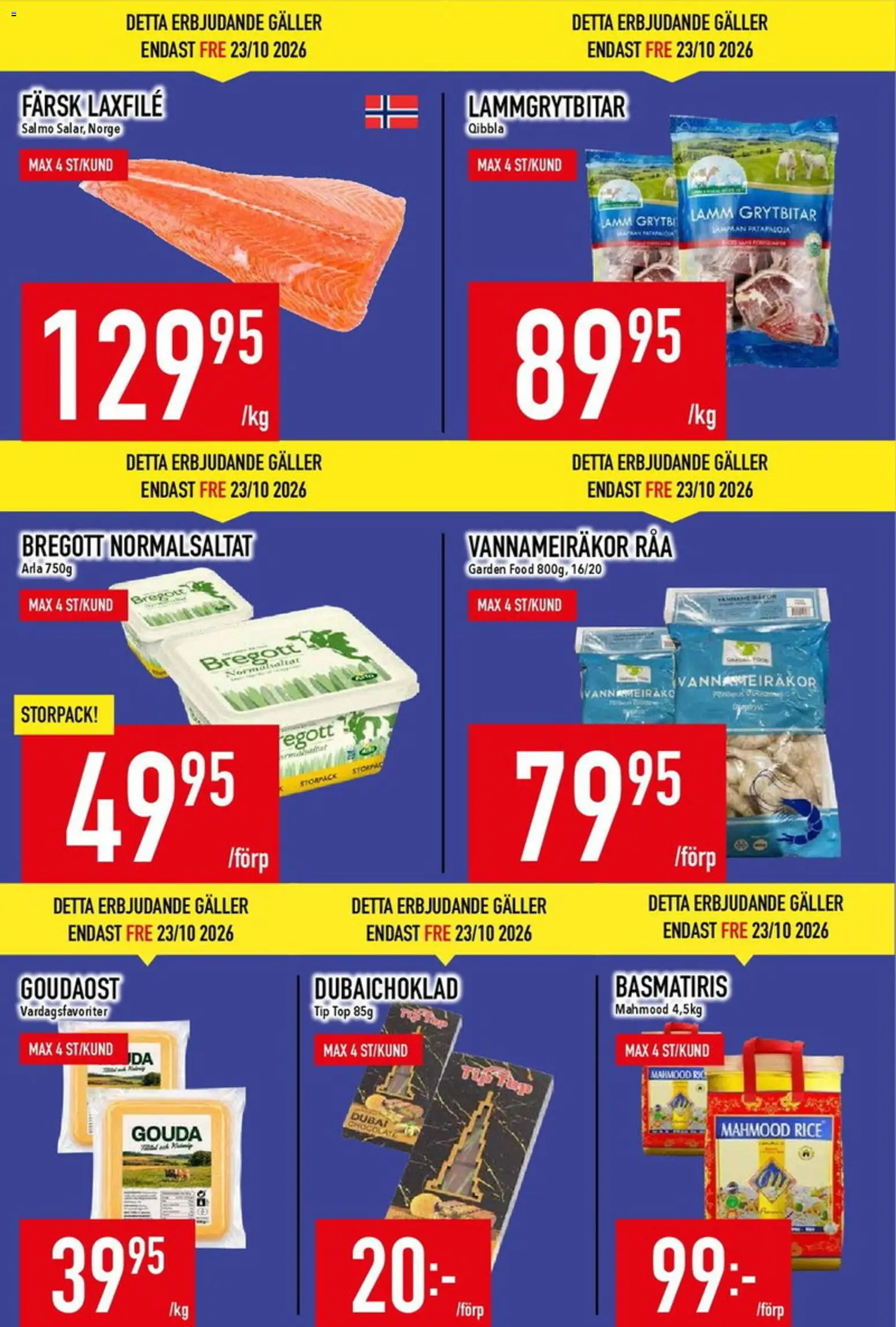 Matdax erbjudanden Reklamblad in Sverige
