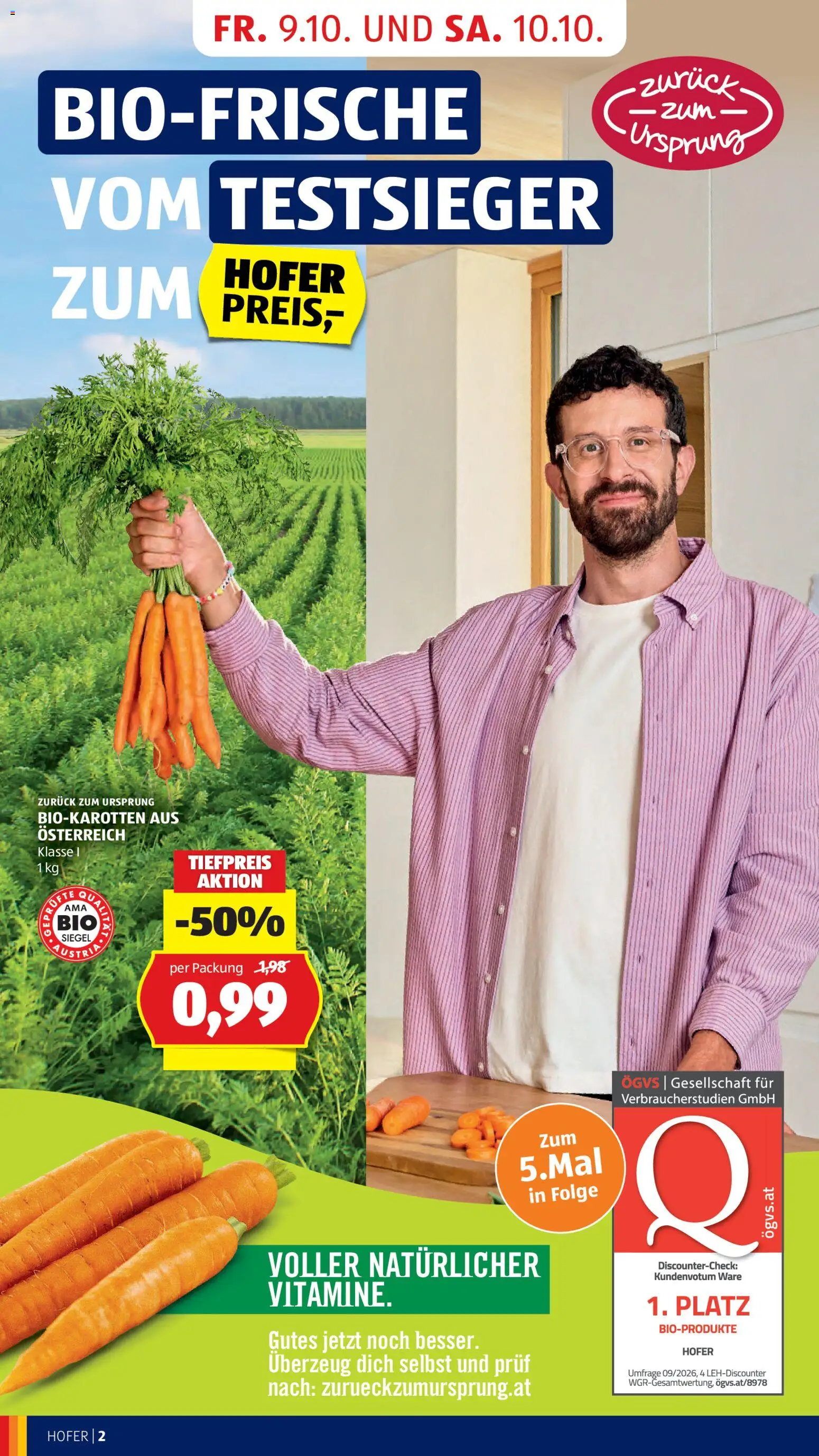 Hofer Flipbook Flugblatt in Österreich
