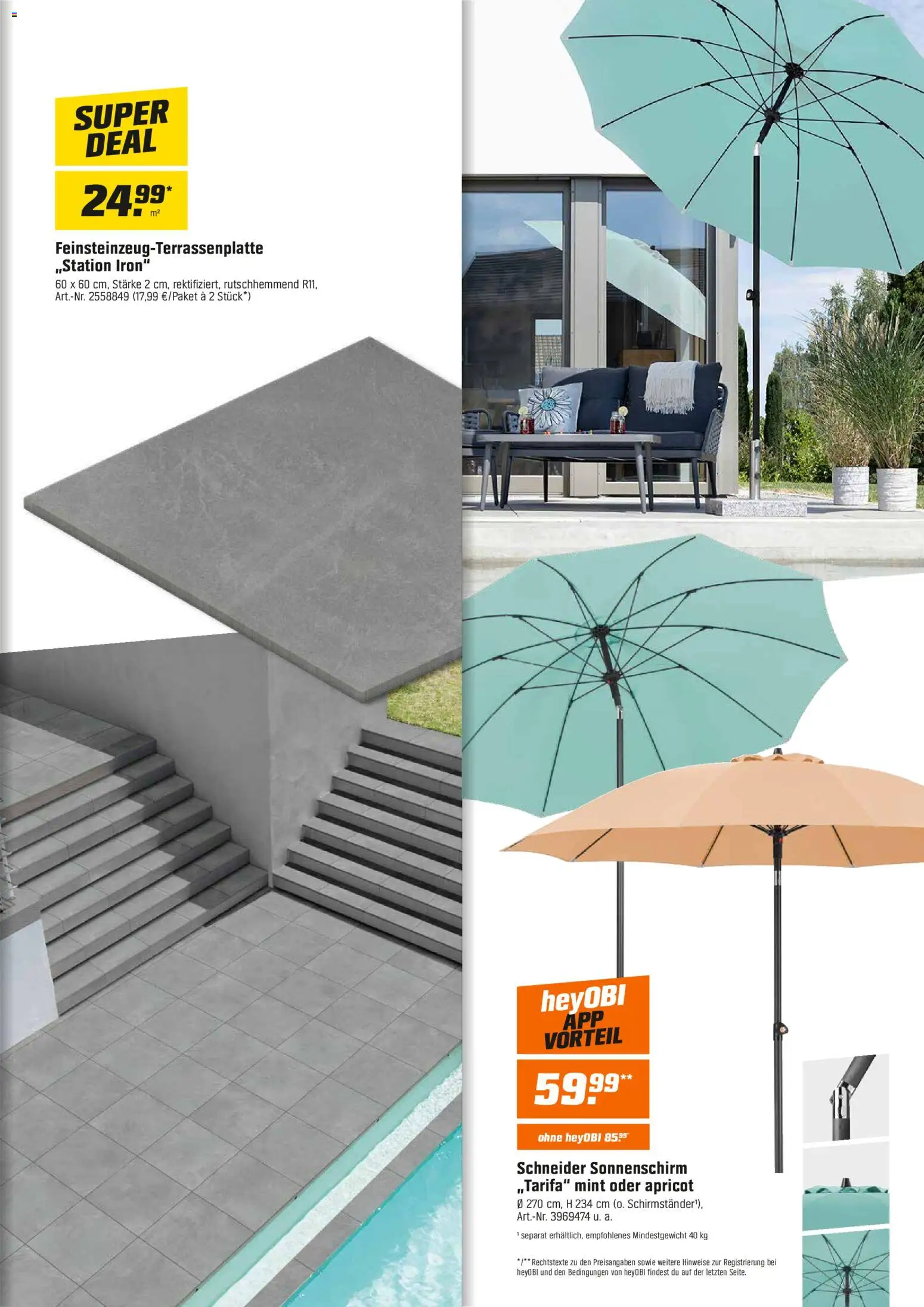 Die besten Angebote | OBI Flugblatt ab 01.07.2026 | - Jetzt stöbern! | Österreich