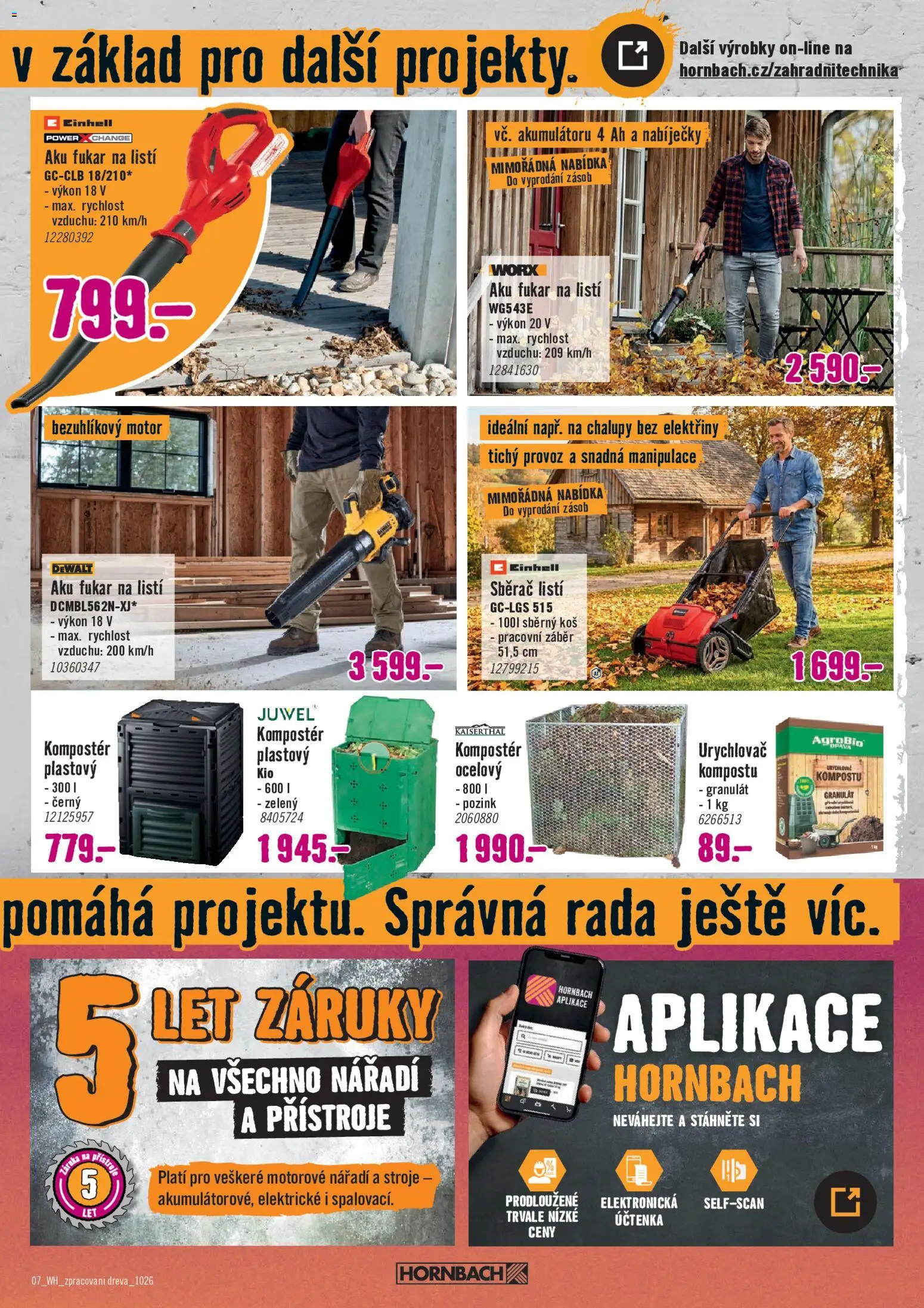 HORNBACH leták - Zpracování dřeva Leták in Česko