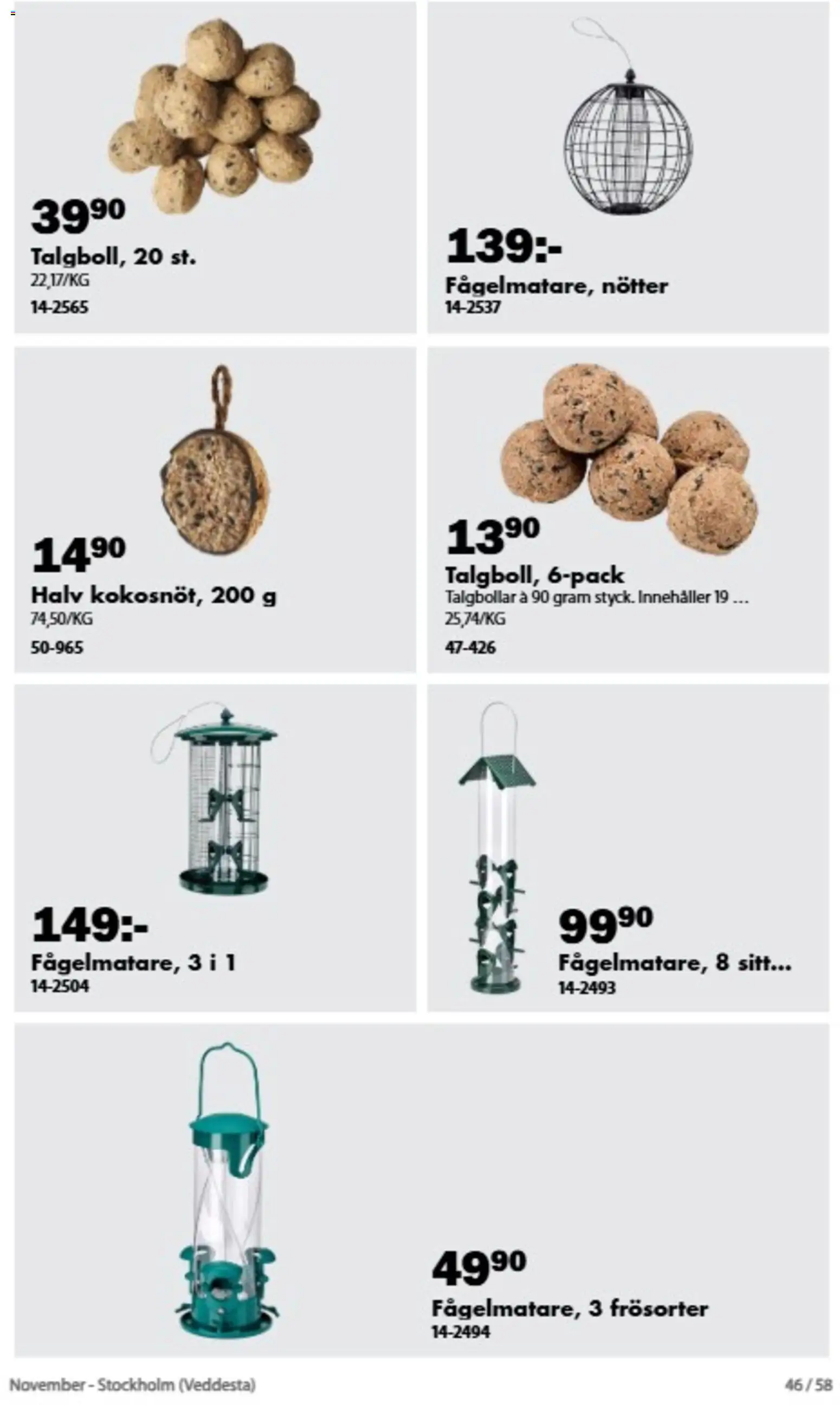 Biltema erbjudanden November Reklamblad in Sverige