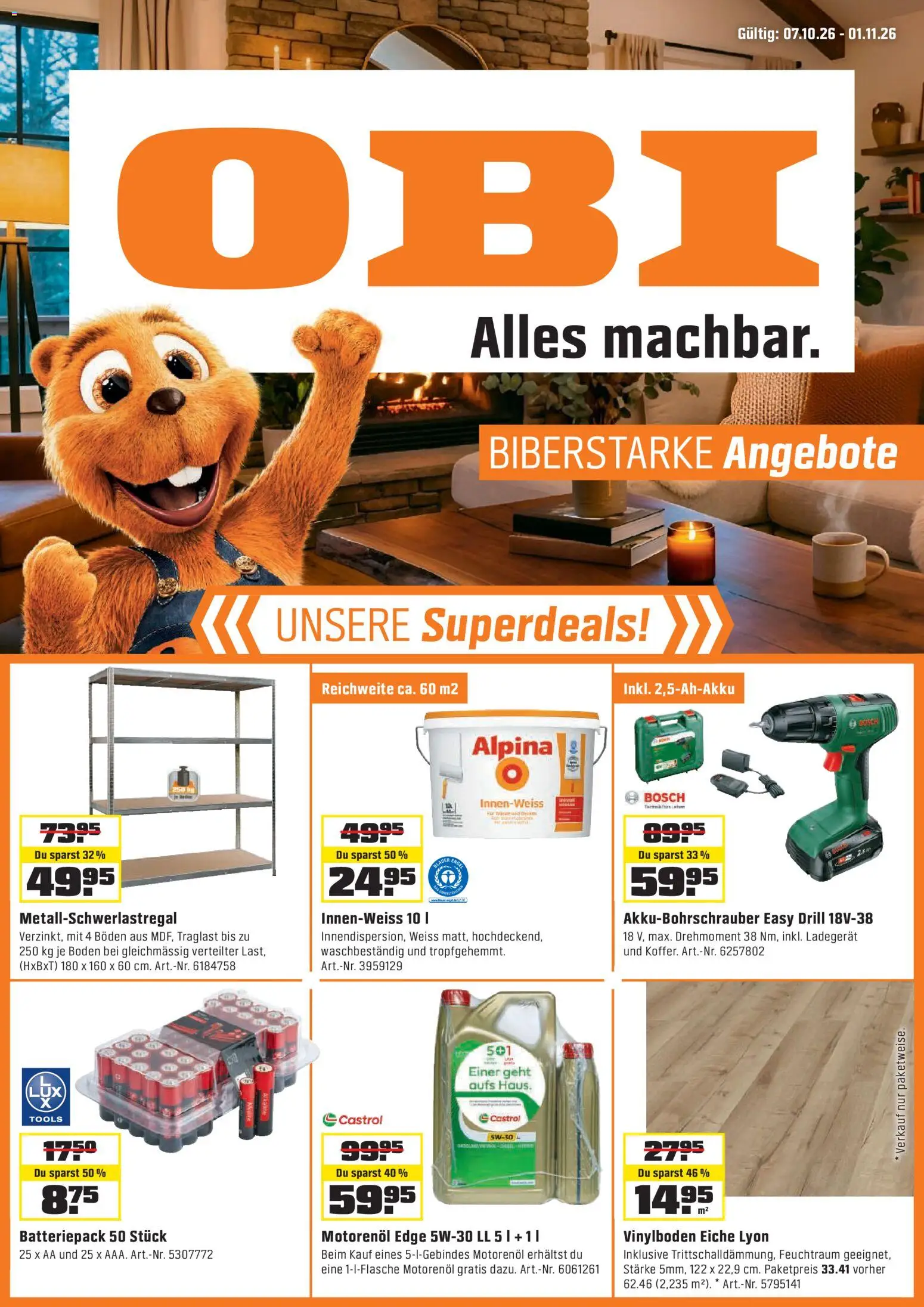 OBI aktionen Prospekt in Schweiz