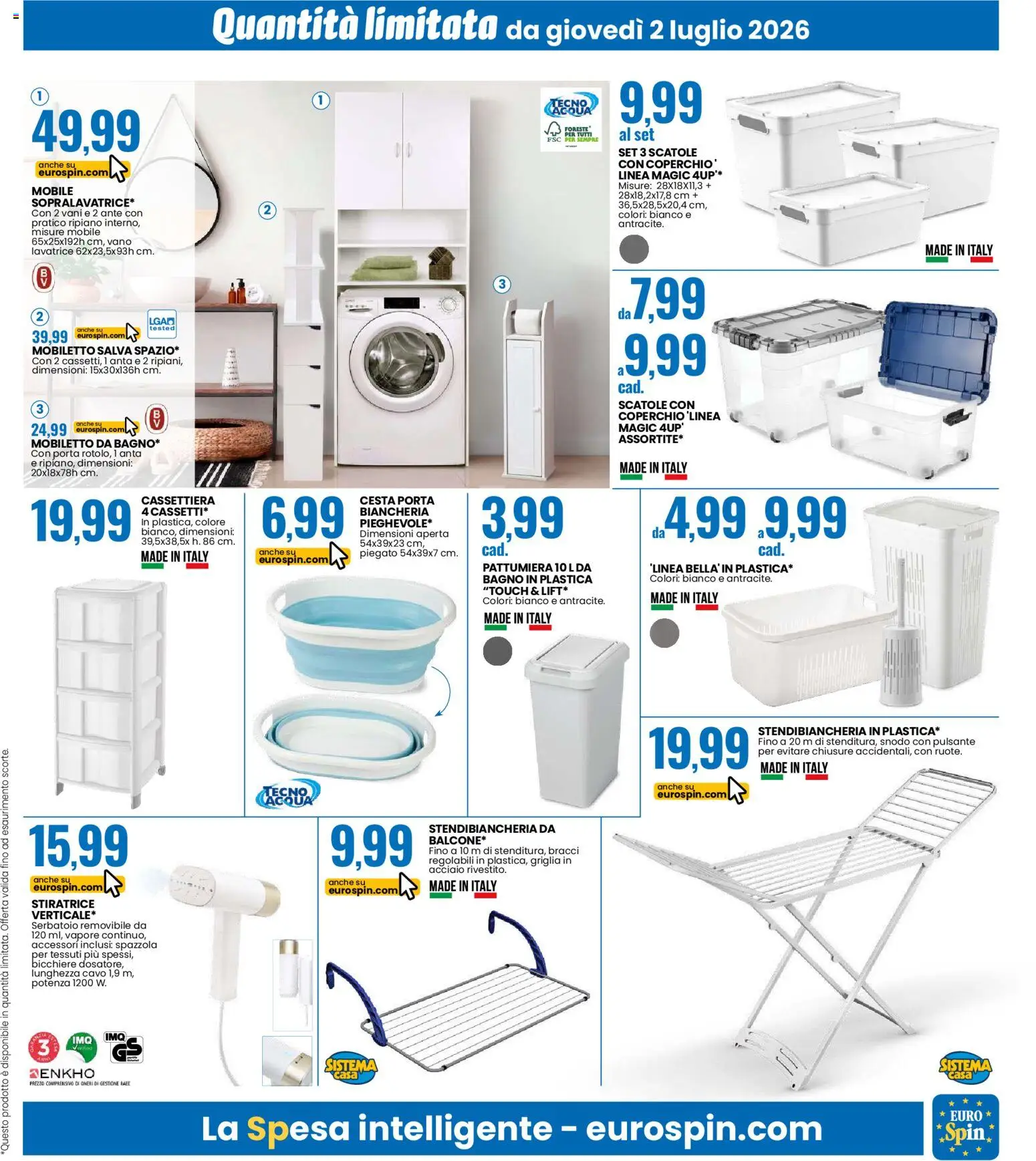 Volantino Eurospin dal ﻿02/07/2026 > Nuovo Offerte > 📣 Anteprima | Italy