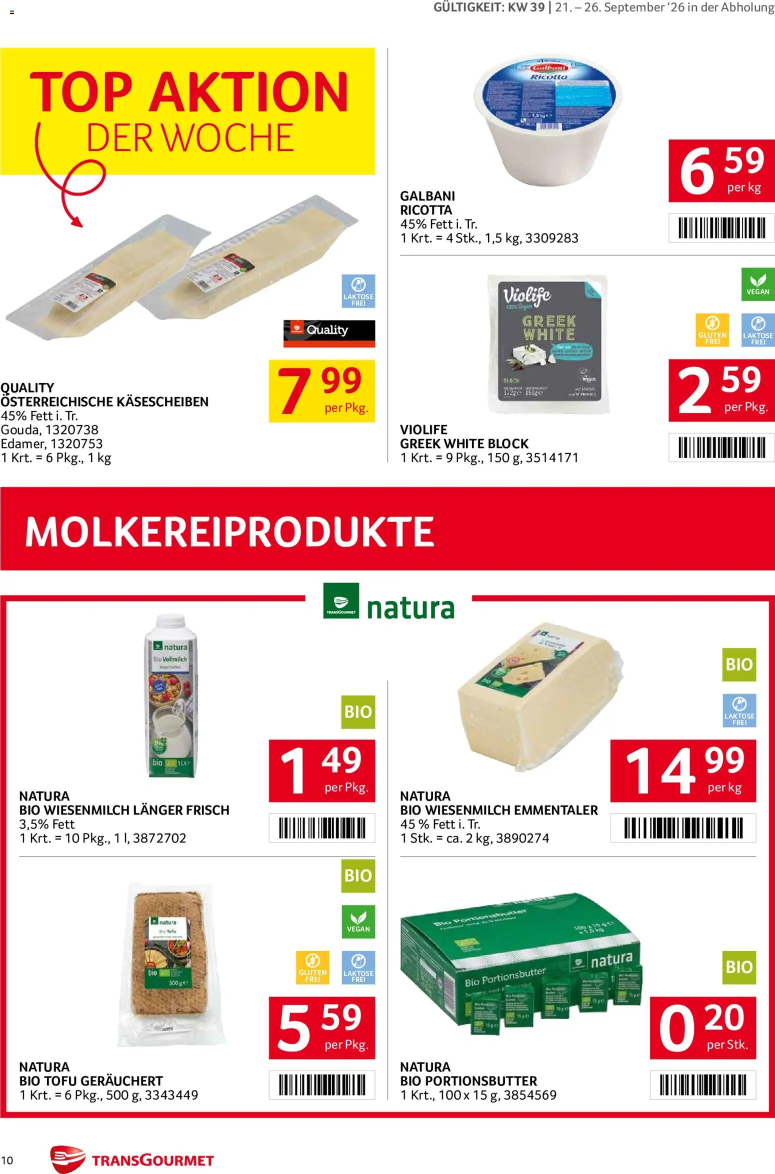 Transgourmet Flugblatt Flugblatt in Österreich