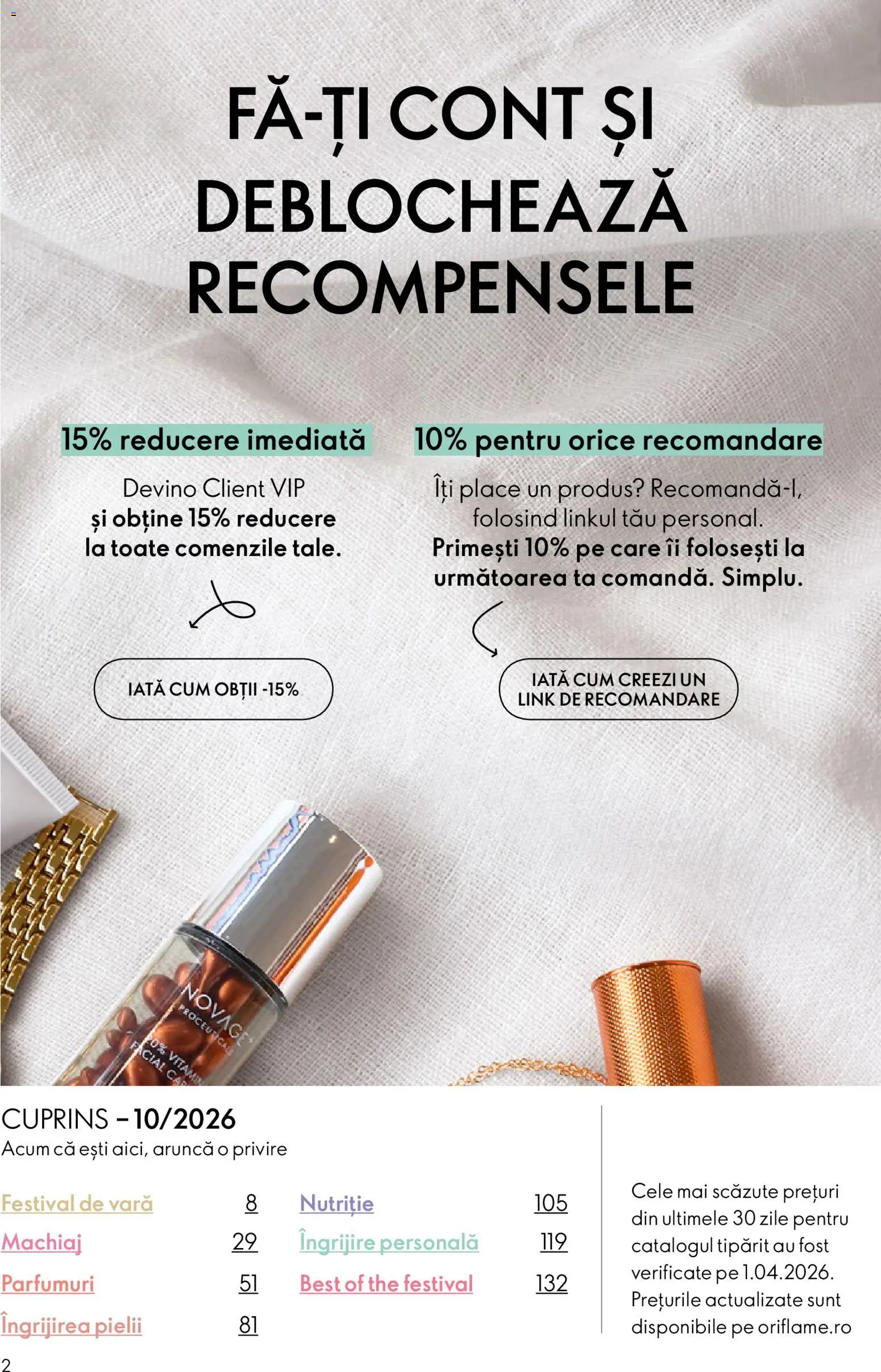 🛍️ Oriflame Catalog 10 2026 din 08.07.2026 » Descoperiți oferte exclusive și economisiți chiar azi! 💰 | România