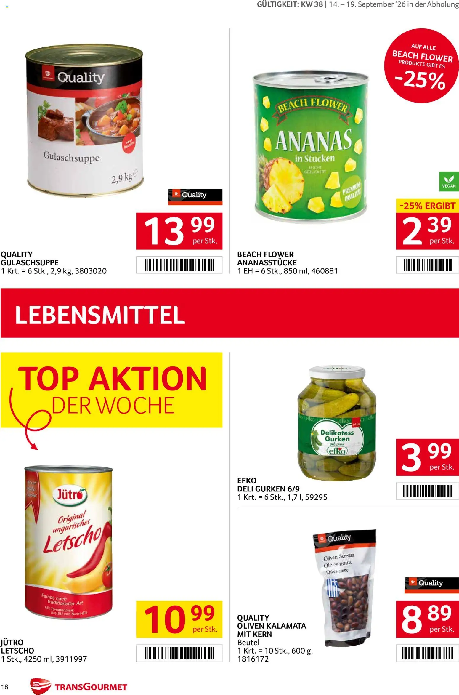 Transgourmet Flugblatt Flugblatt in Österreich