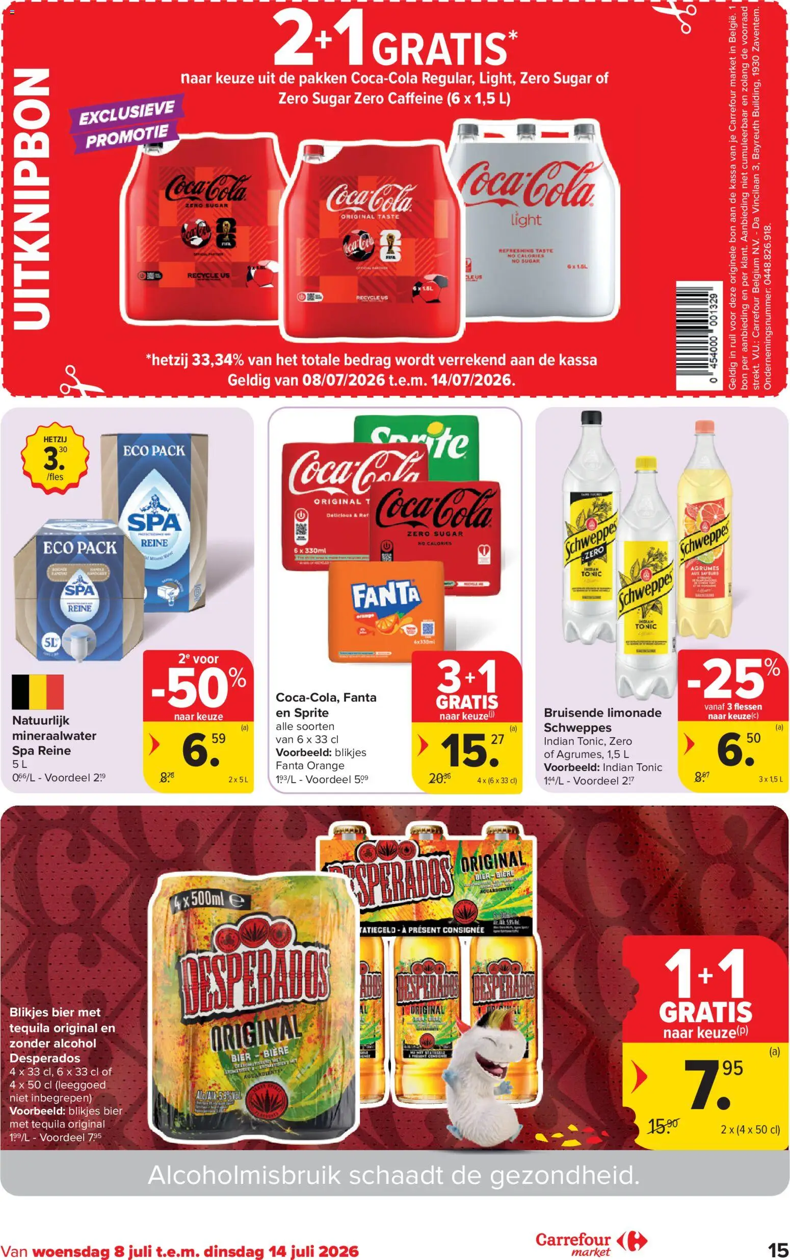 Nieuwe » Carrefour market folder van 08/07/2026 🤩  « is er! Ontdek geweldige aanbiedingen en bespaar. | België