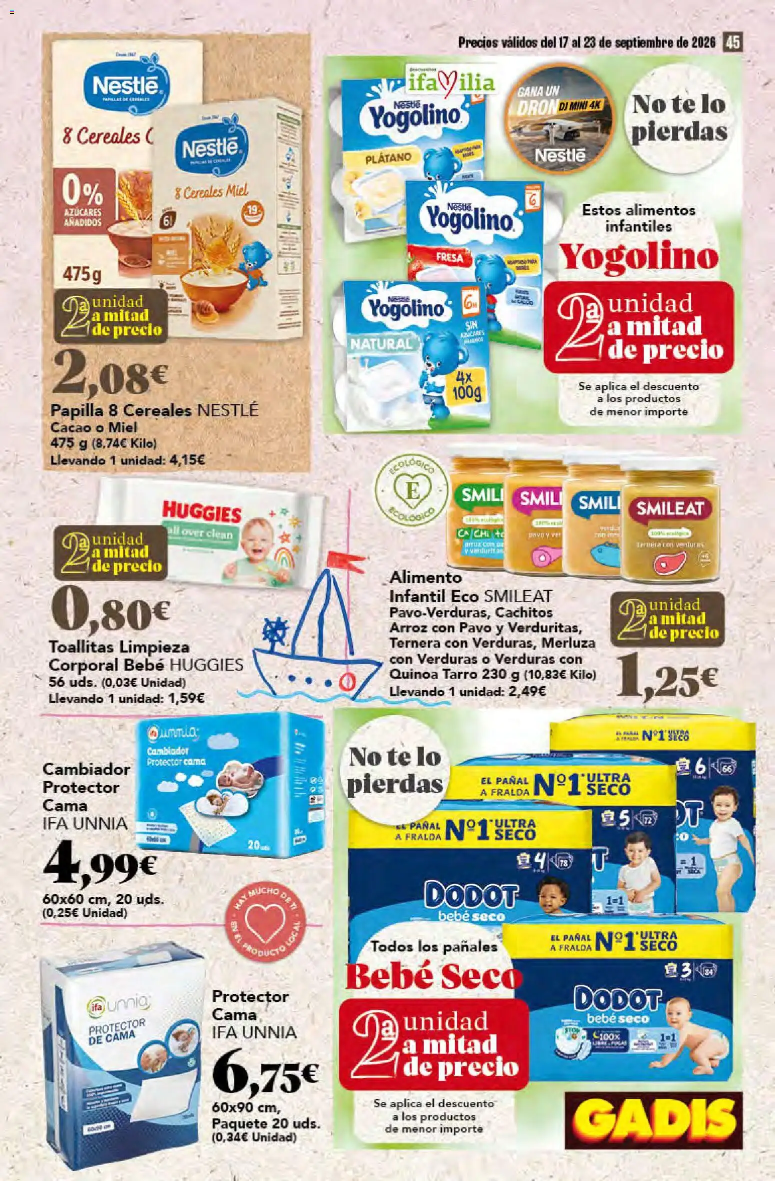 Gadis folleto Folleto in España