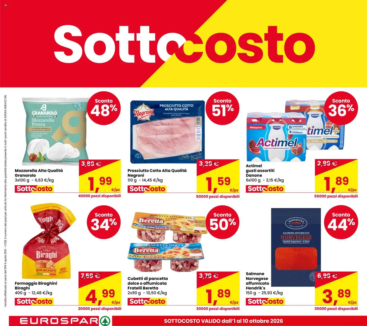 Eurospar volantino Volantino in Italy
