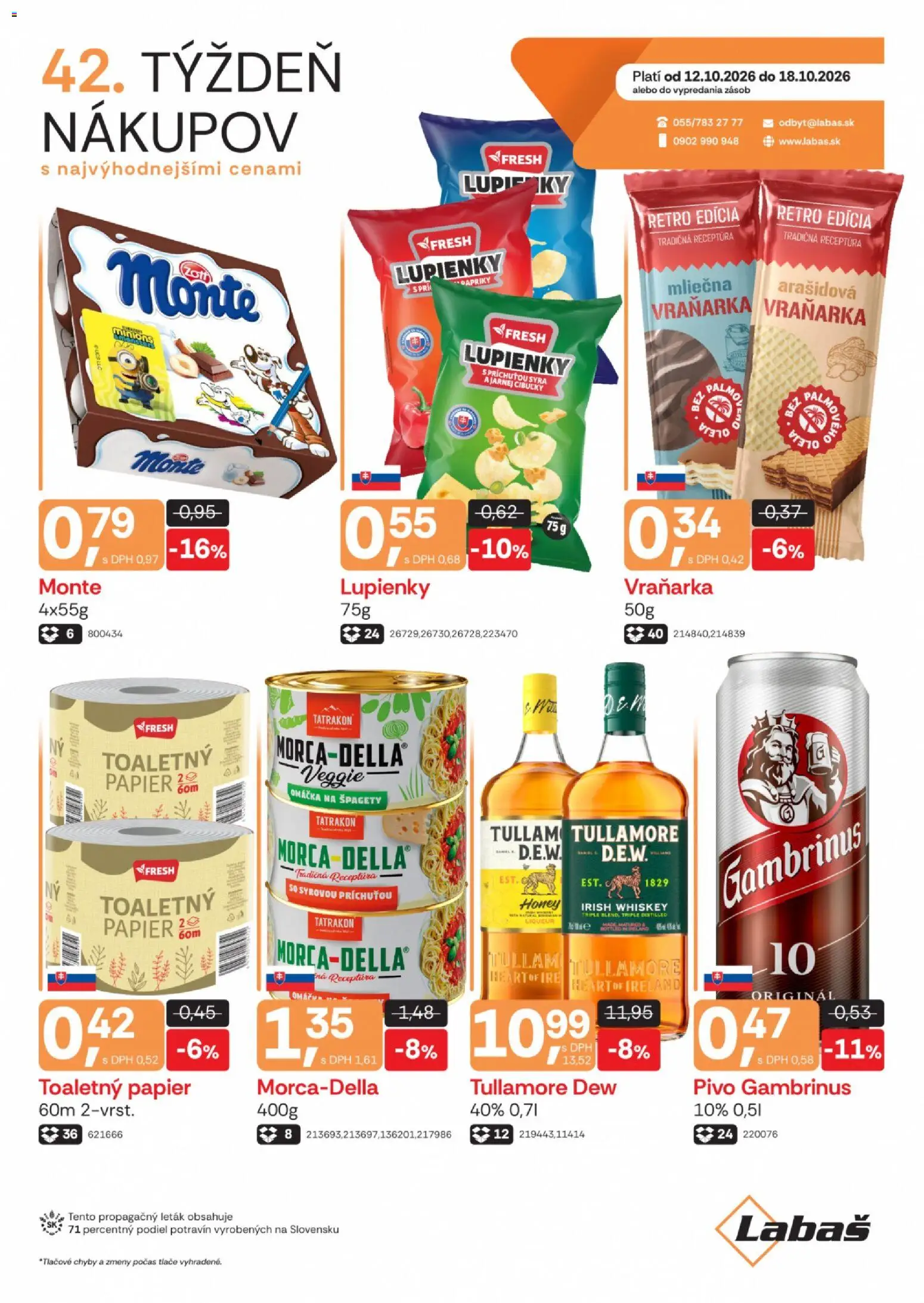 Labaš leták Leták in Slovensko