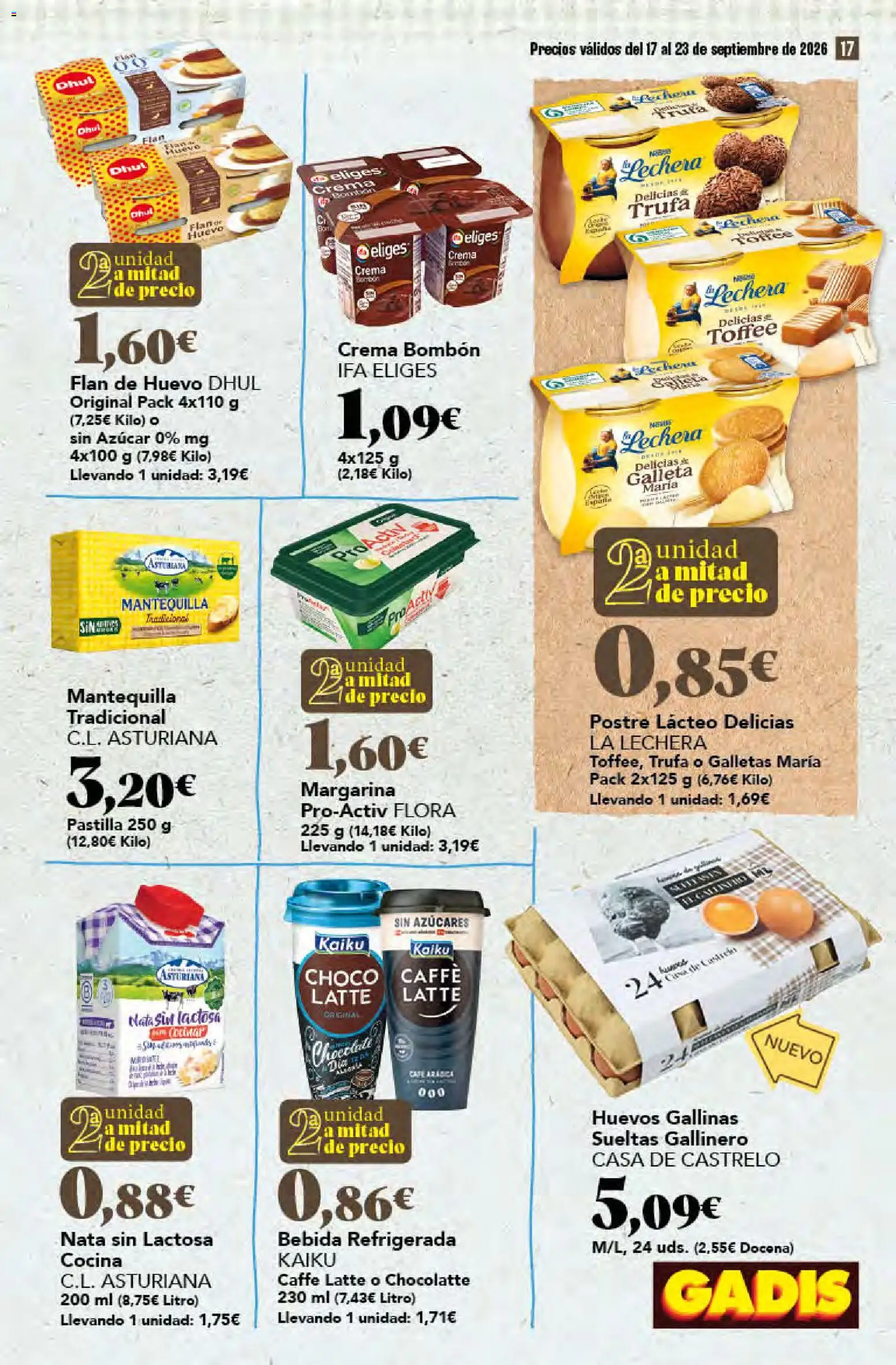 Gadis folleto Folleto in España