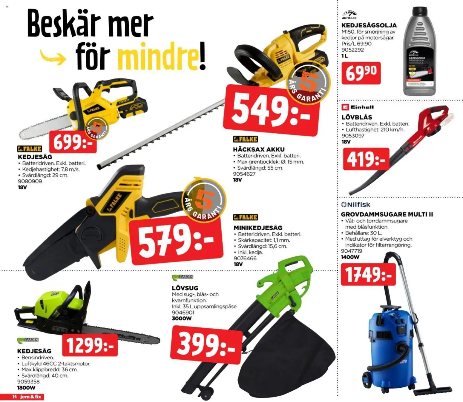 Jem & Fix erbjudanden Reklamblad in Sverige