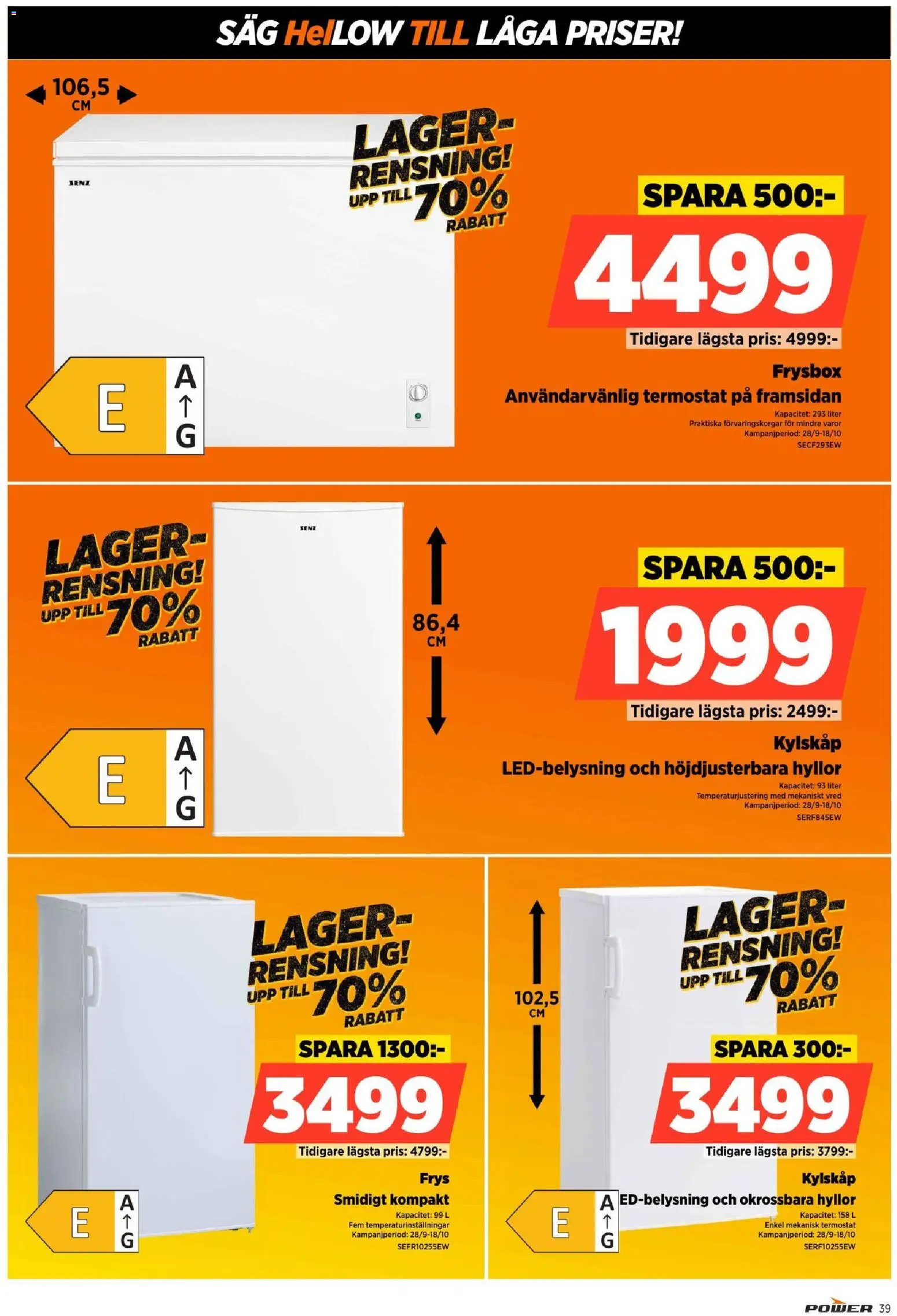 Power erbjudanden Reklamblad in Sverige