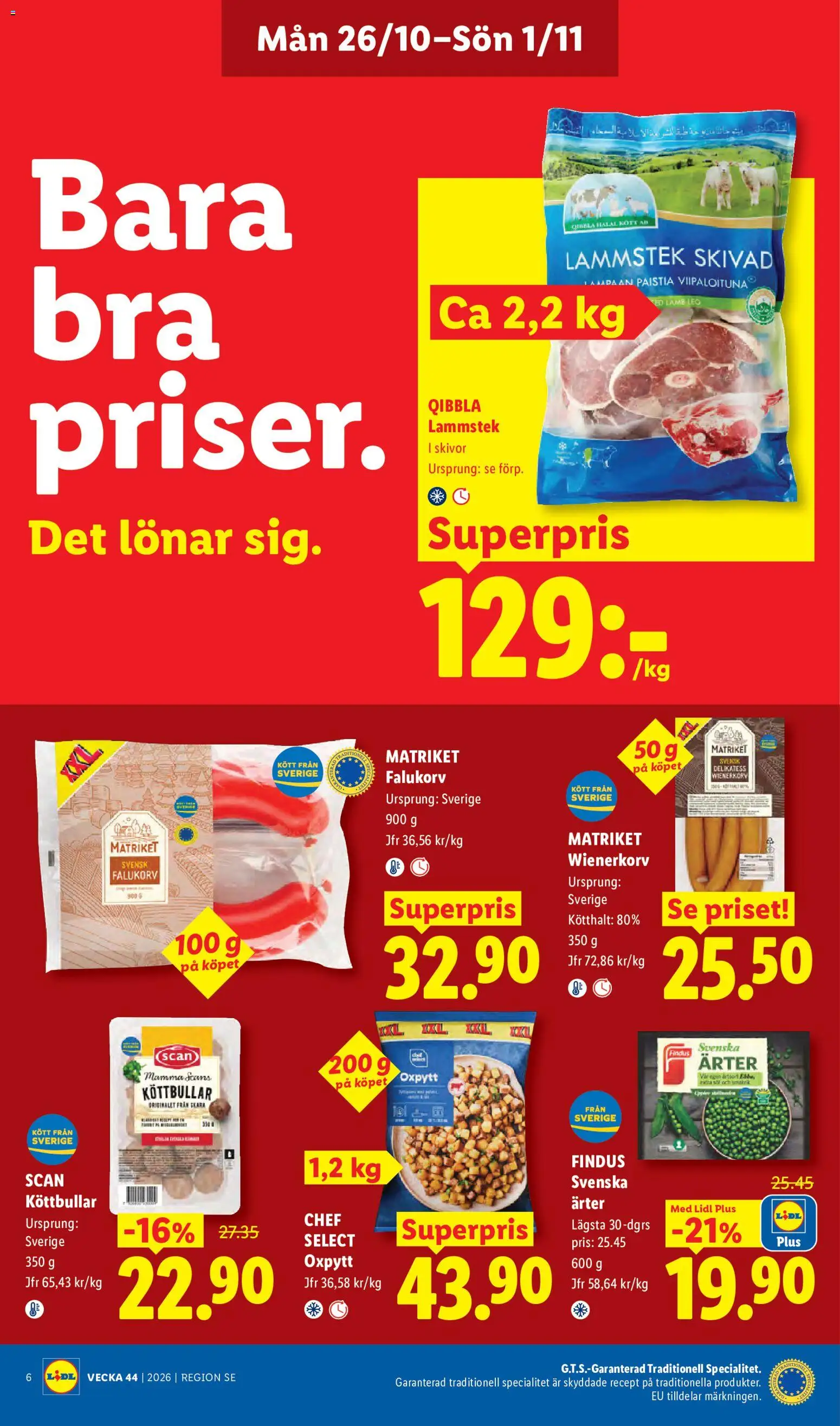 Lidl erbjudanden Reklamblad in Sverige