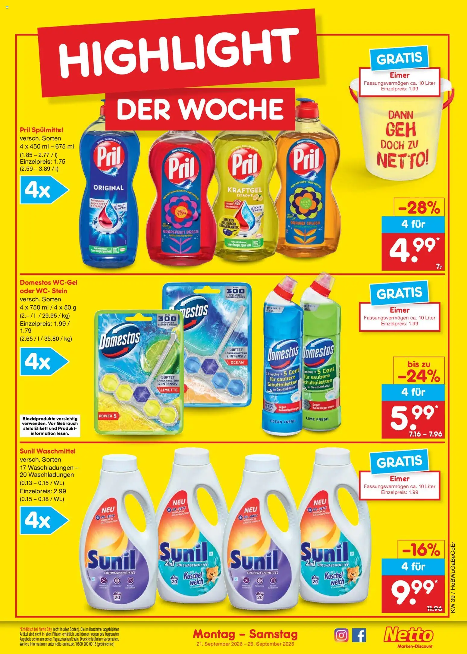 Netto Marken-Discount Prospekt Prospekt in Deutschland