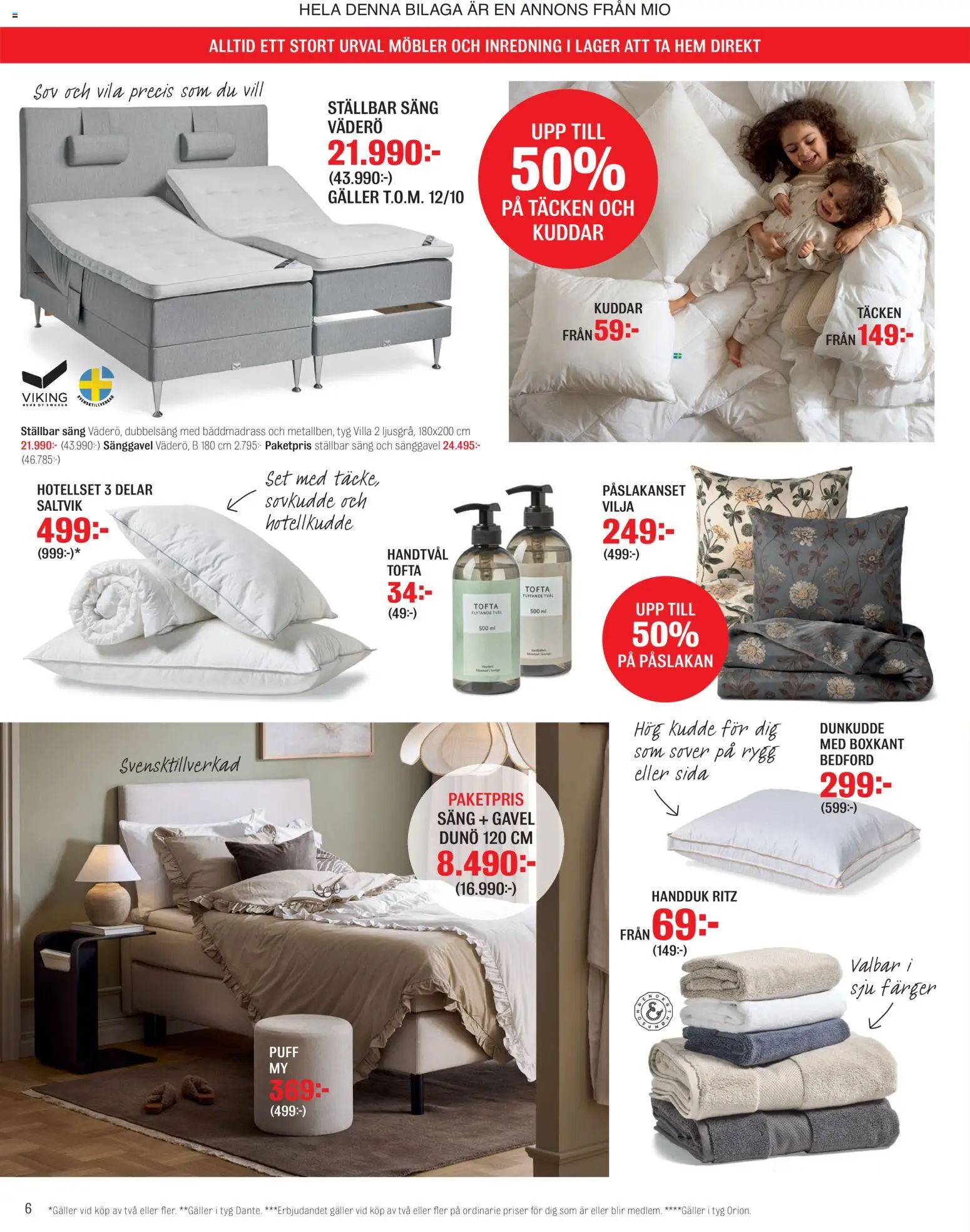 Mio erbjudanden Reklamblad in Sverige