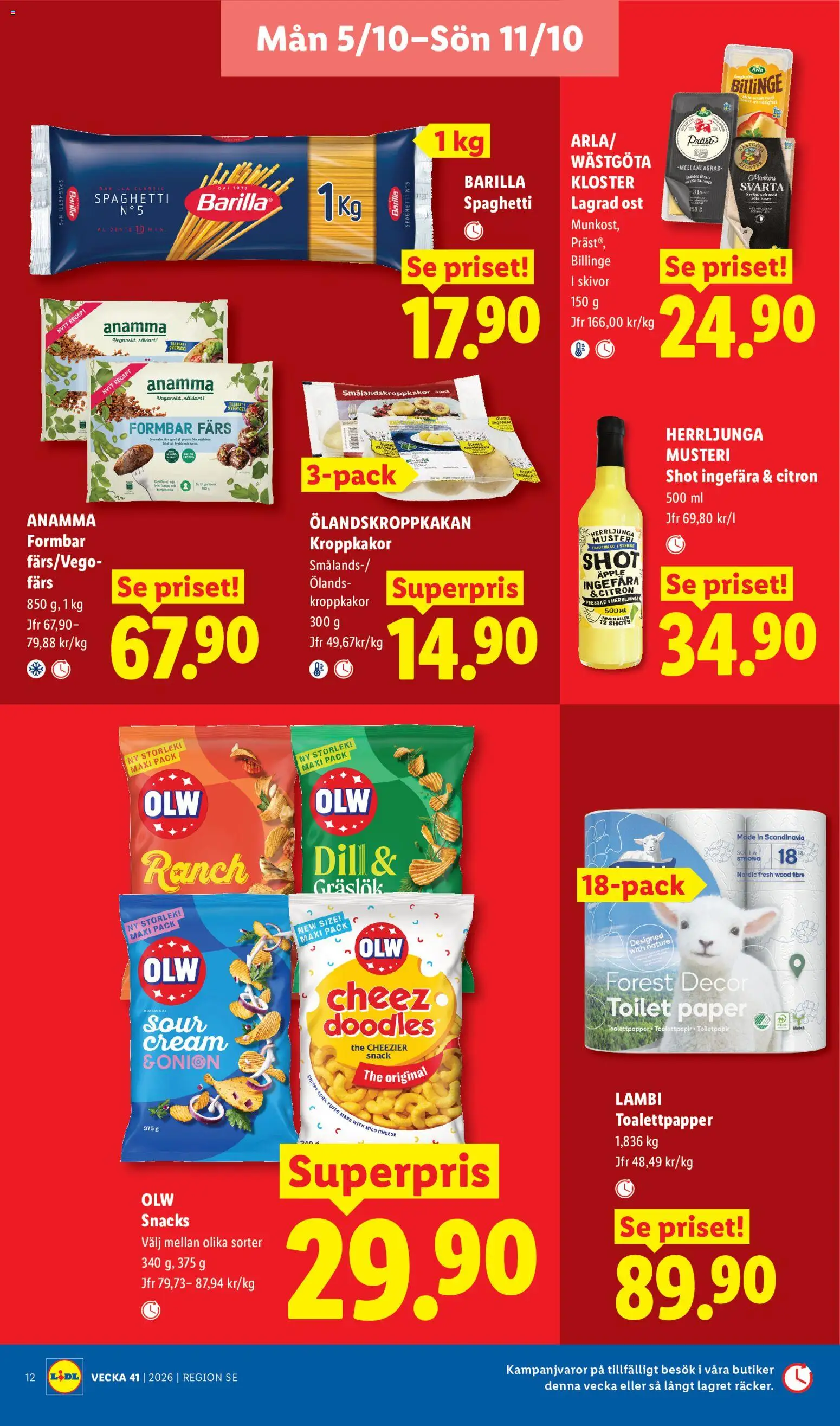 Lidl erbjudanden Reklamblad in Sverige