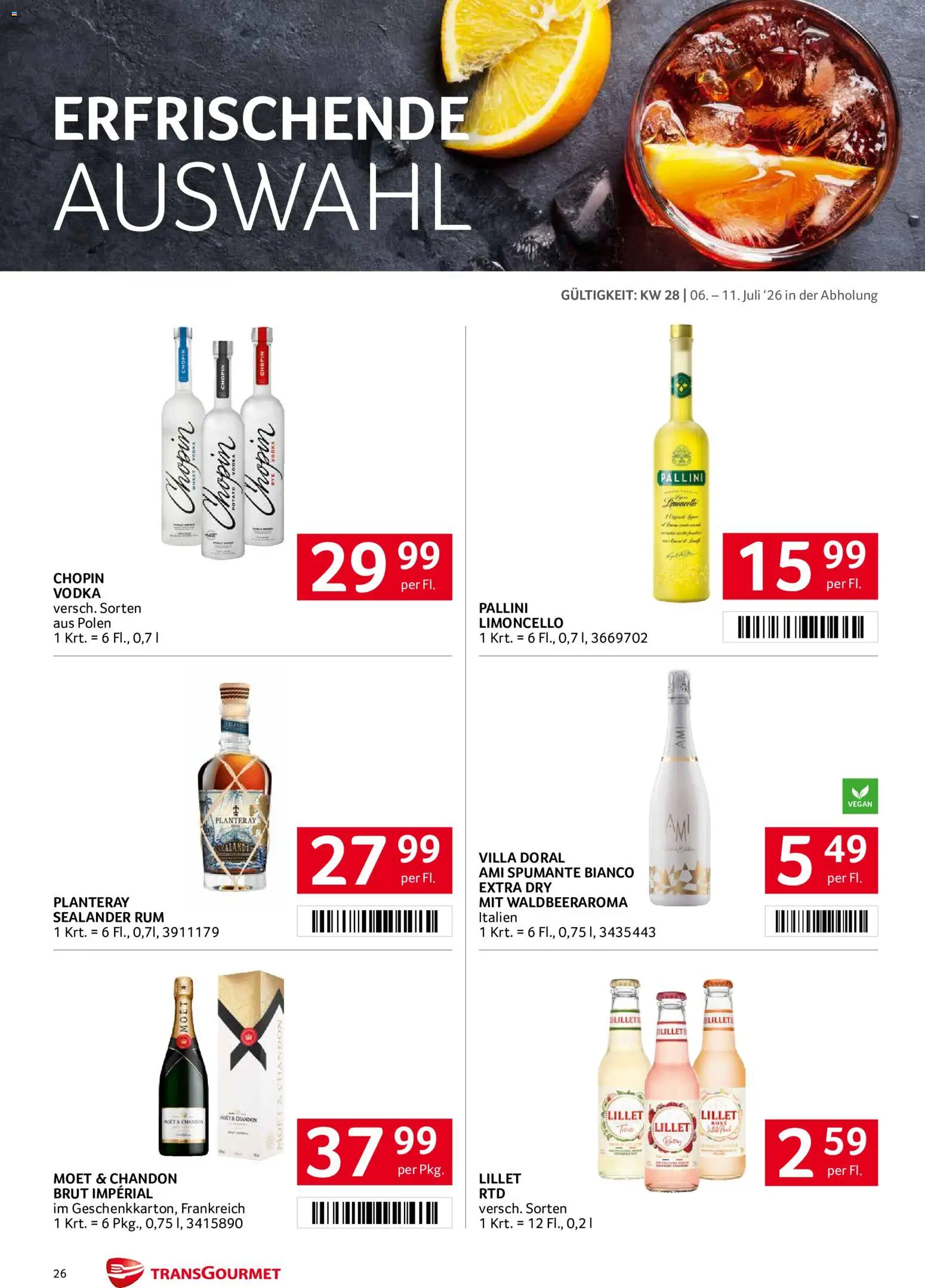 Die besten Angebote | Transgourmet Flugblatt ab 06.07.2026 | - Jetzt stöbern! | Österreich