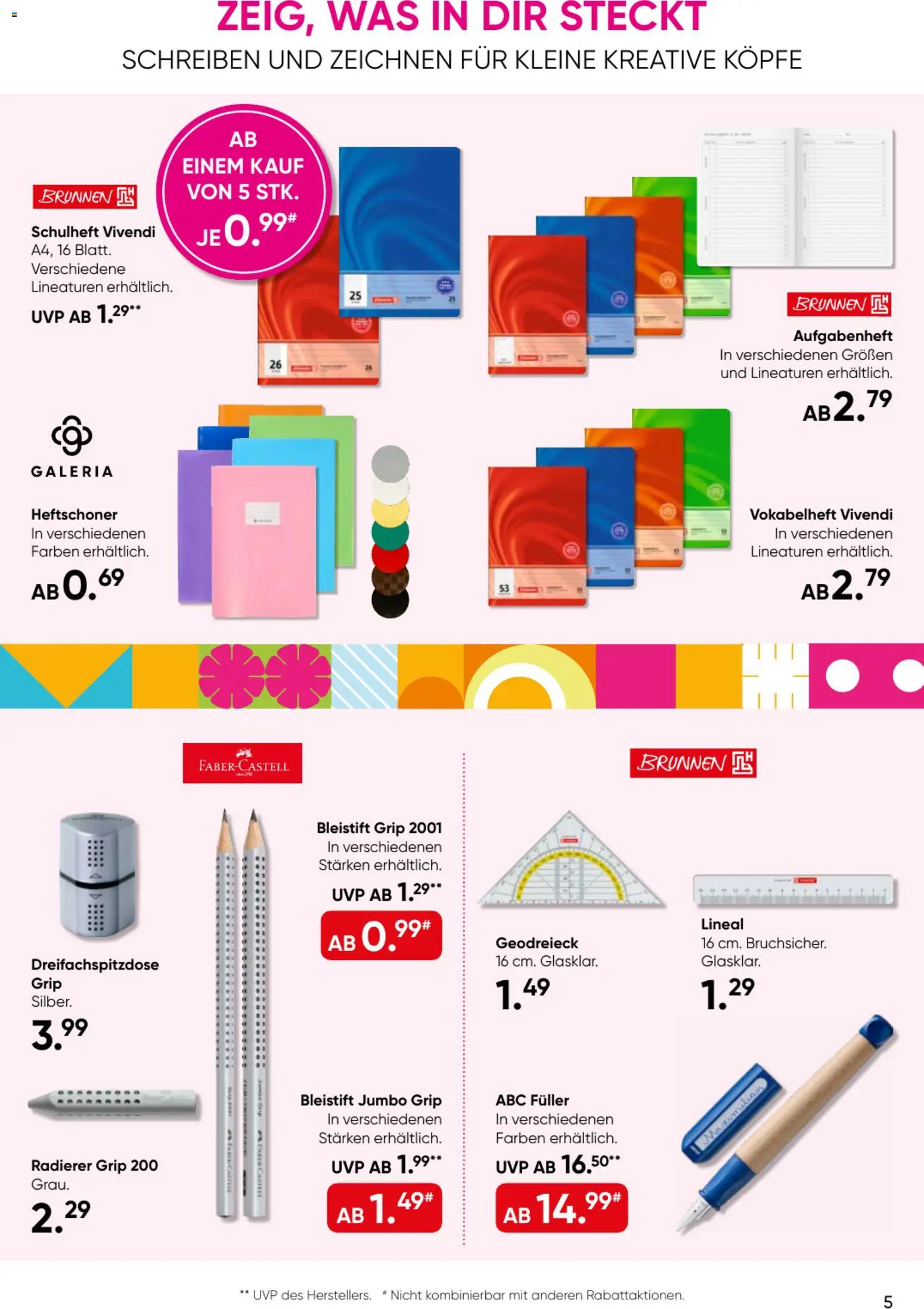 Galeria Karstadt Kaufhof Back to school Prospekt in Deutschland