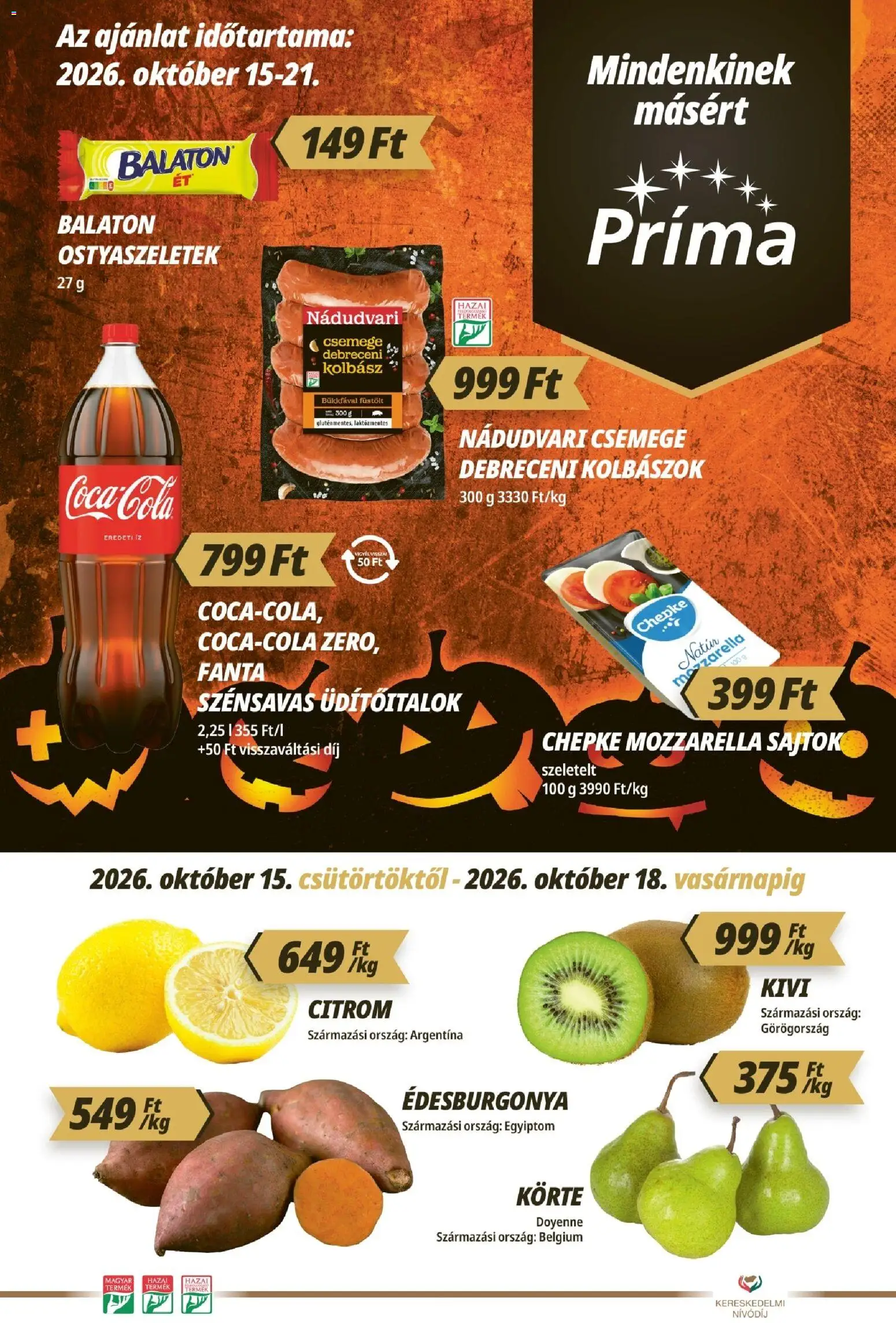 CBA Príma akciós újság Akciós újság in Magyarország