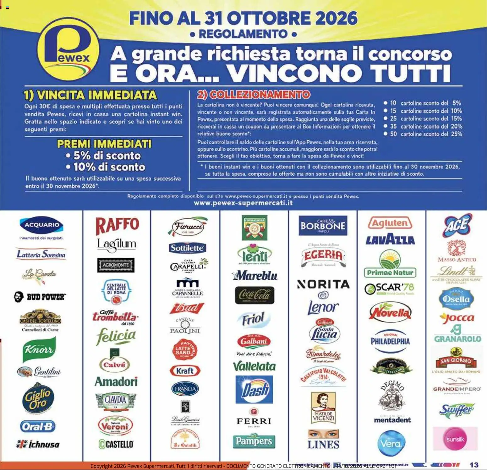 Pewex volantino Volantino in Italy
