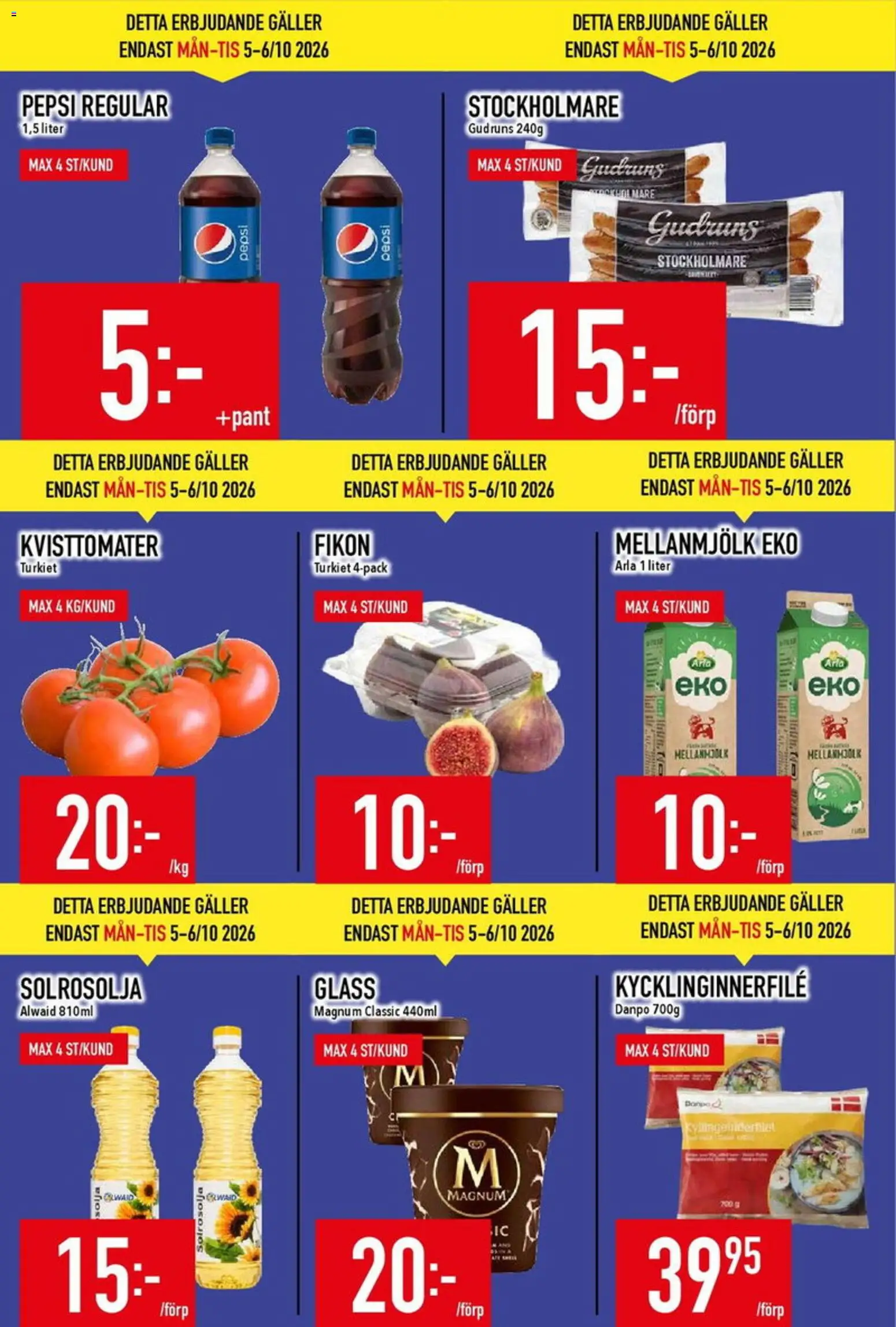 Matdax erbjudanden Reklamblad in Sverige