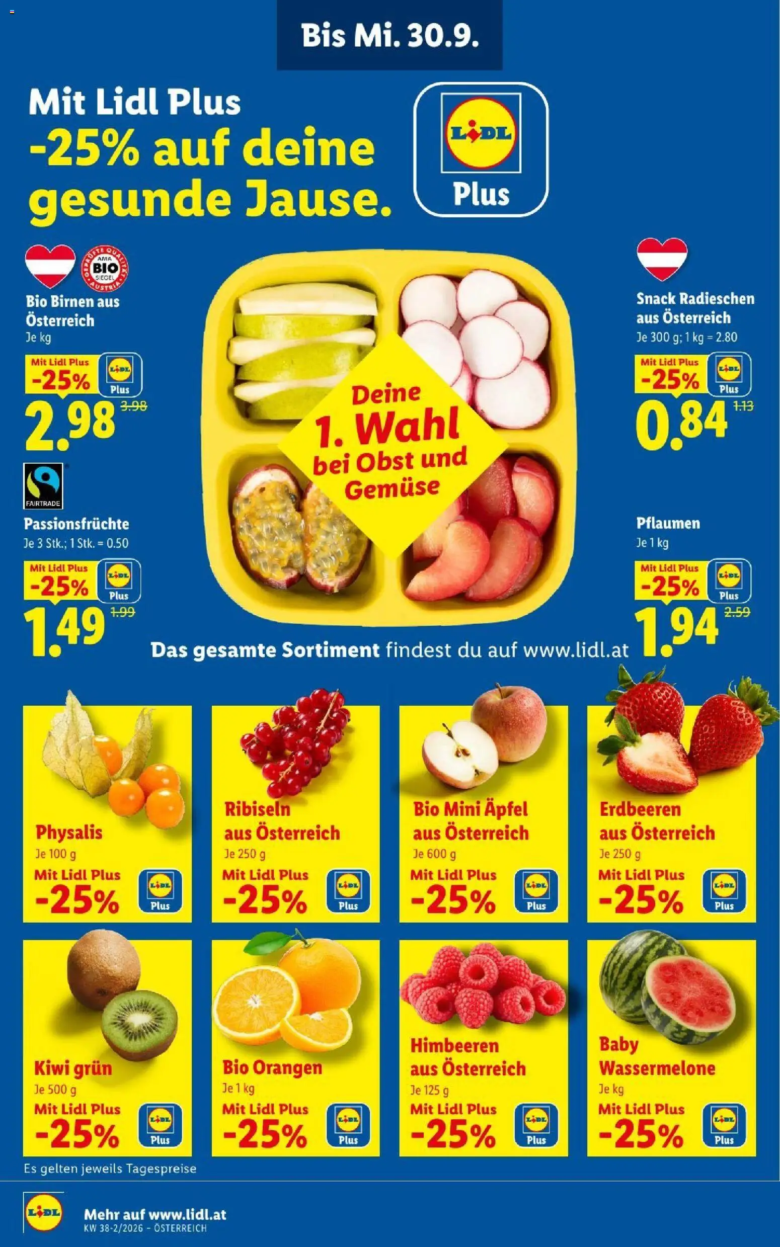 Lidl - Flugblatt Flugblatt in Österreich