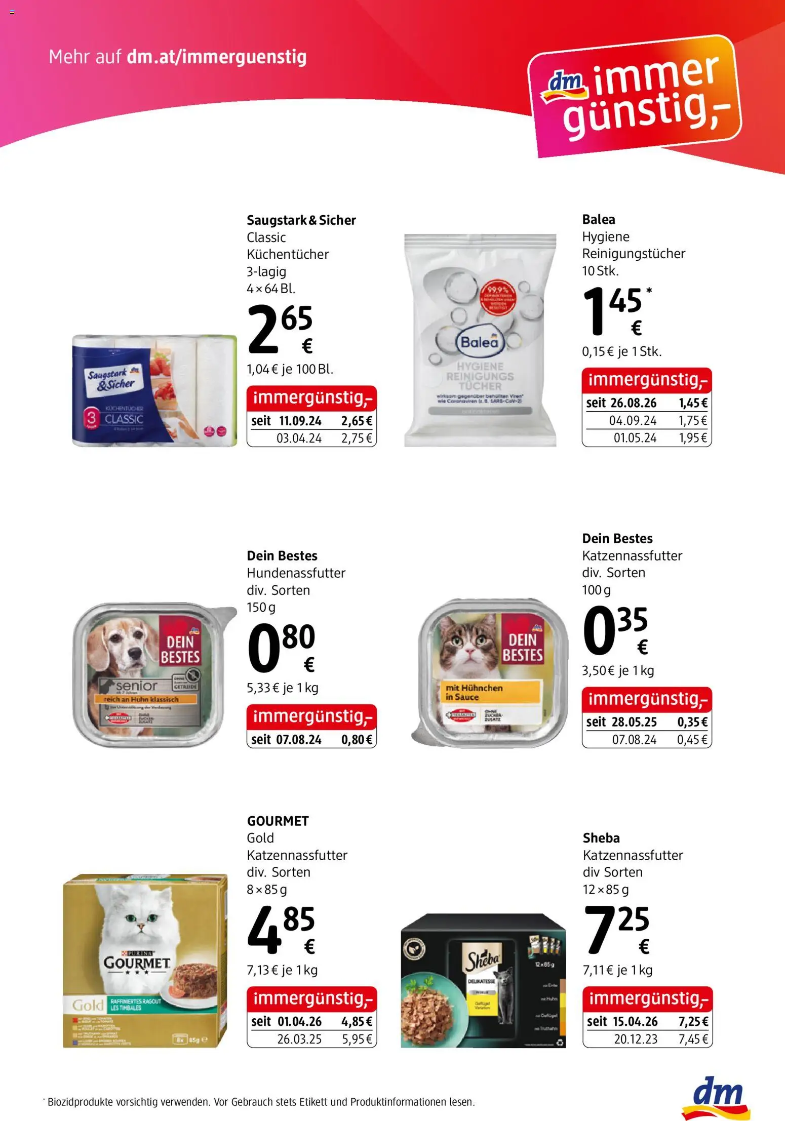 dm drogerie markt Journal express Flugblatt in Österreich