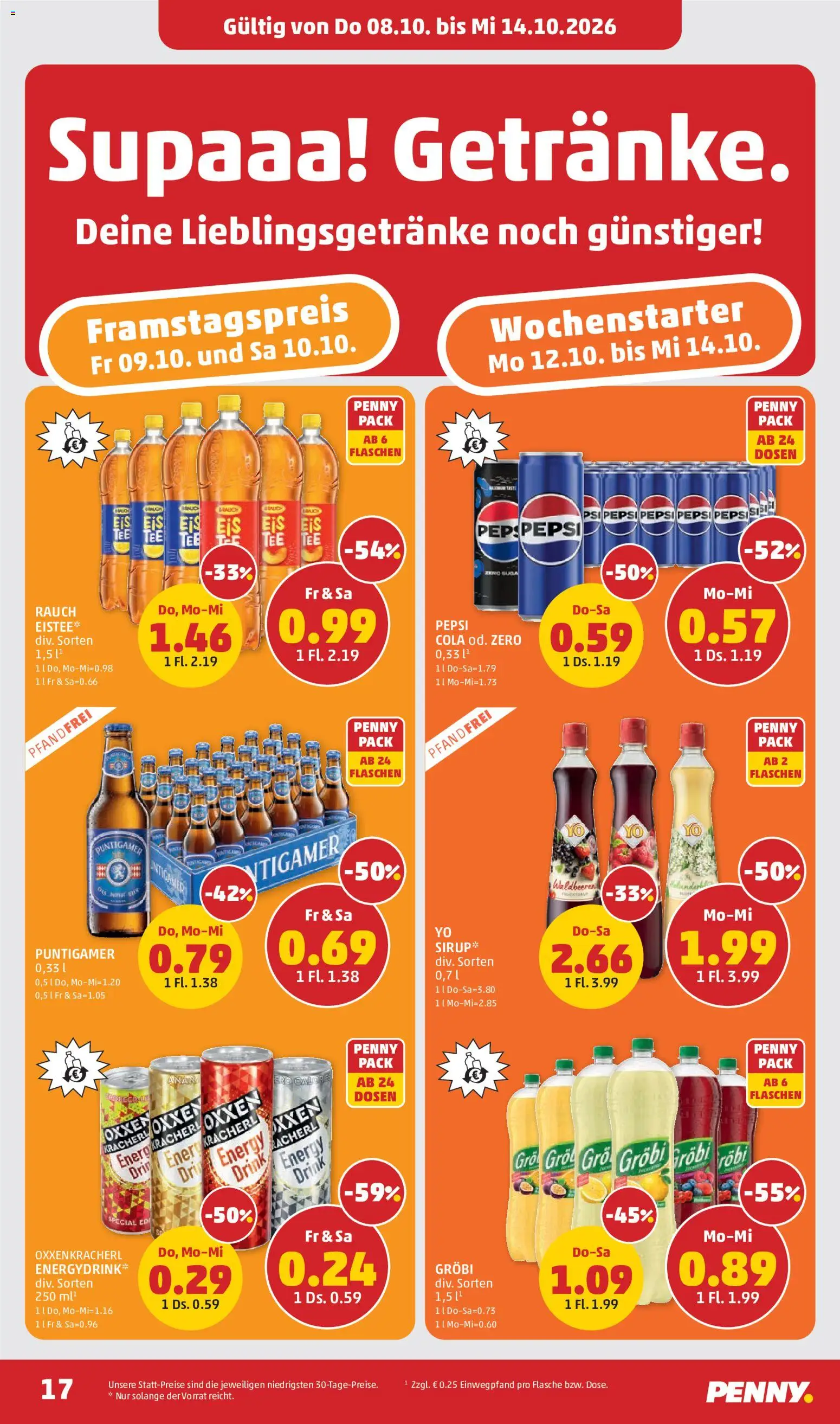 Penny Markt Flugblatt Flugblatt in Österreich