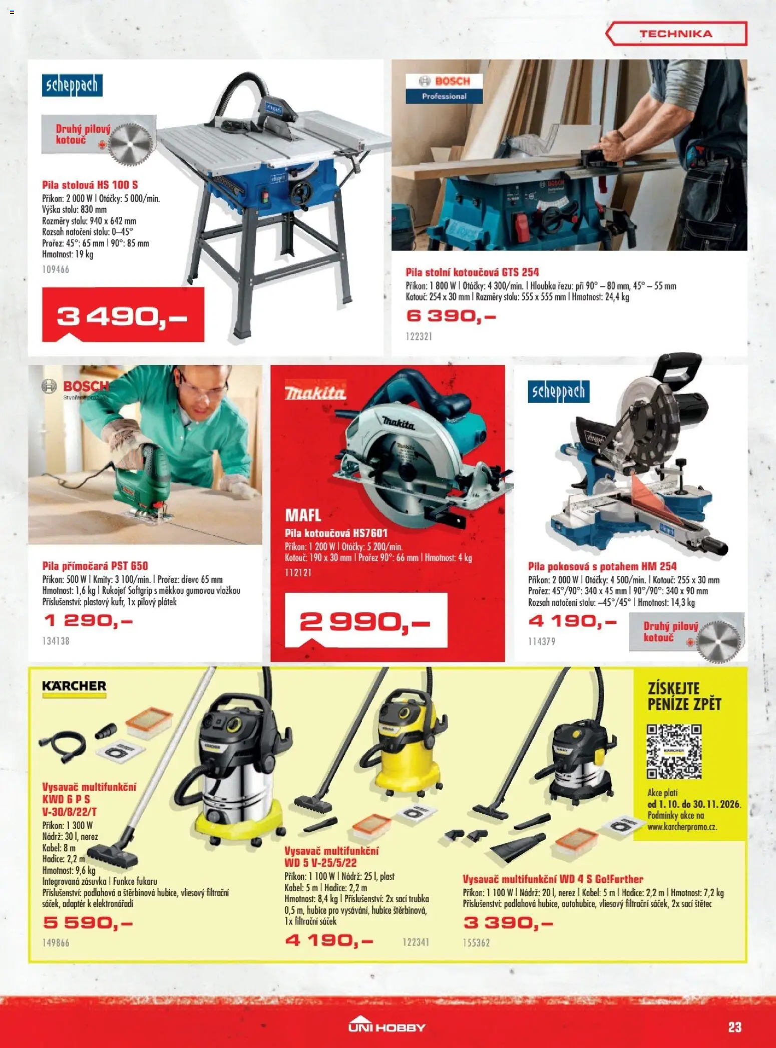 Uni Hobby leták Leták in Česko
