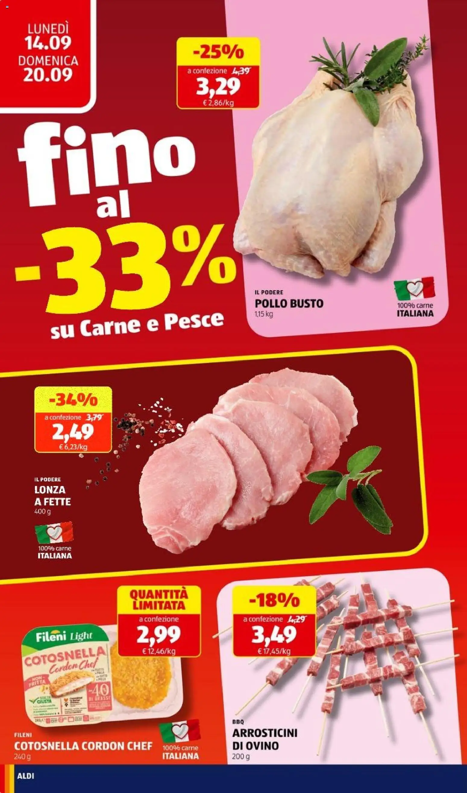 Aldi volantino Volantino in Italy