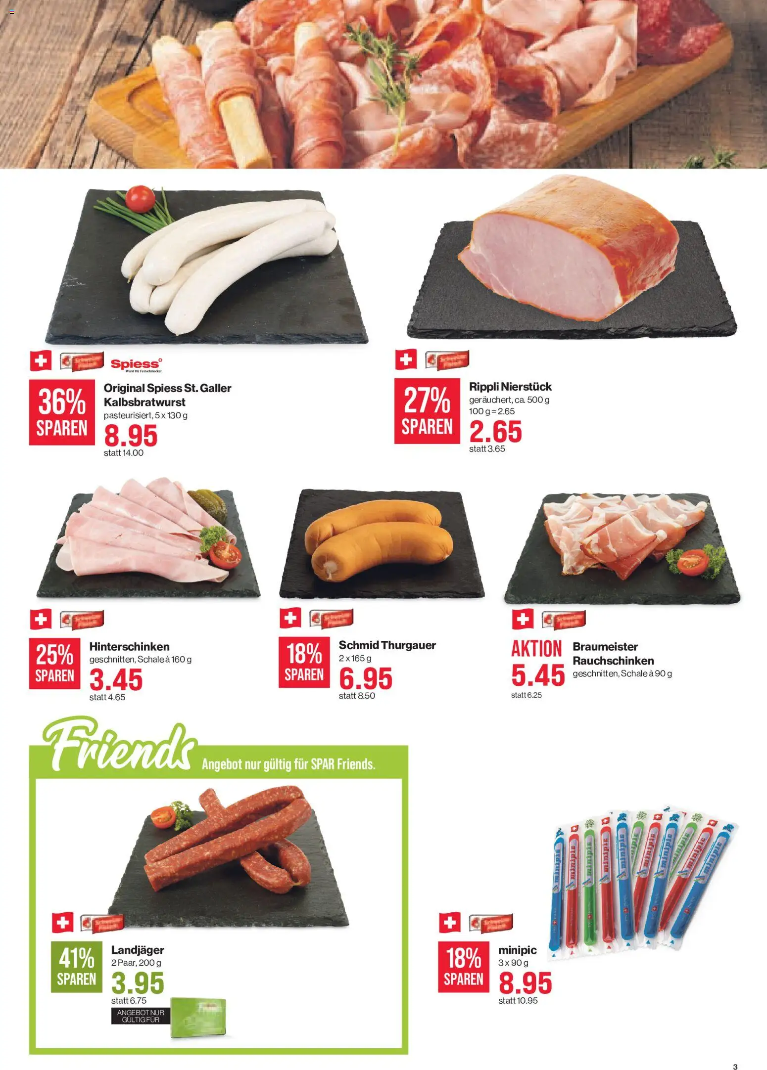 SPAR aktionen Prospekt in Schweiz
