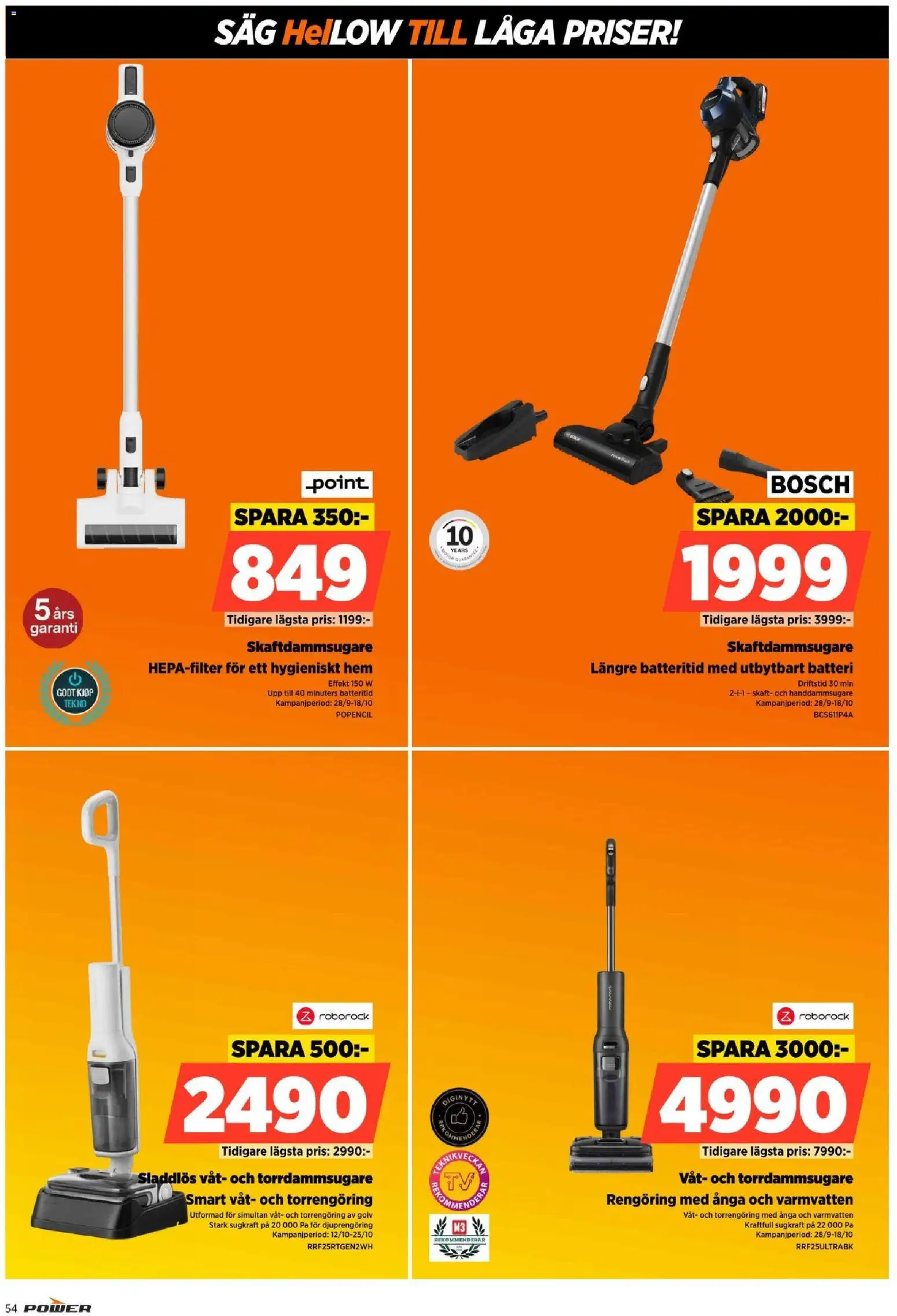 Power erbjudanden Reklamblad in Sverige