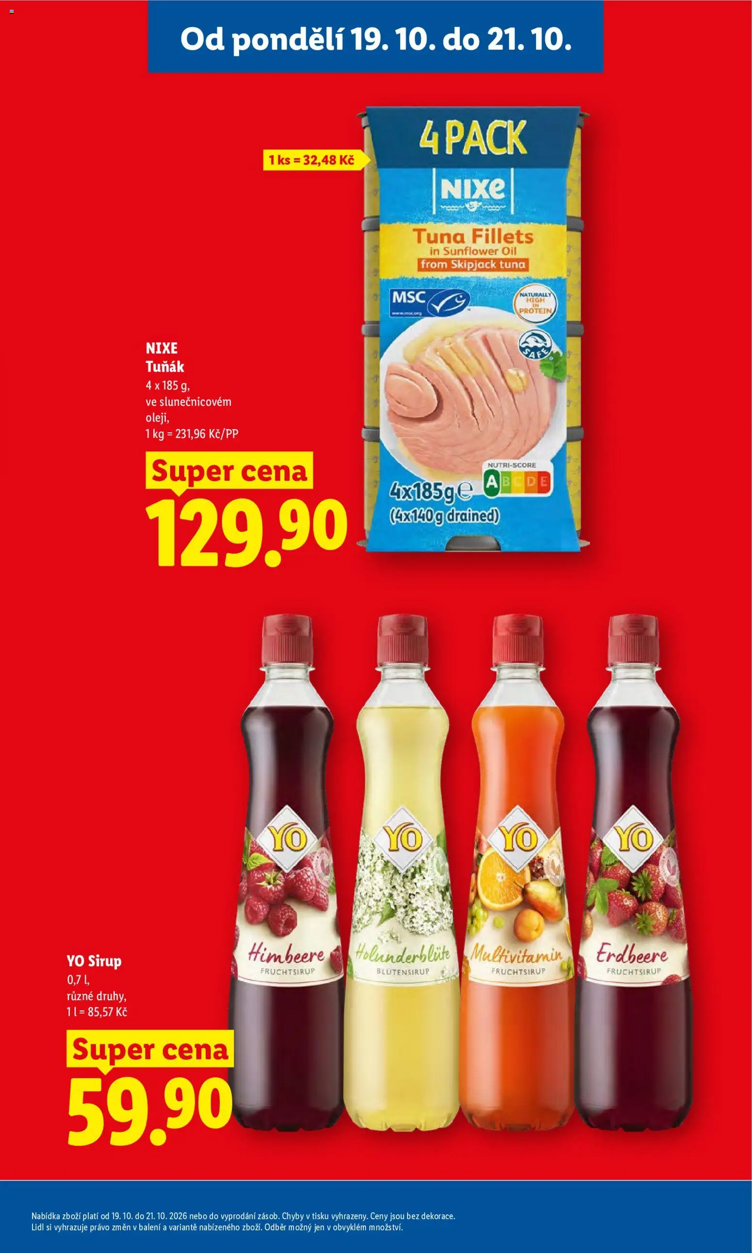 Lidl leták Leták in Česko