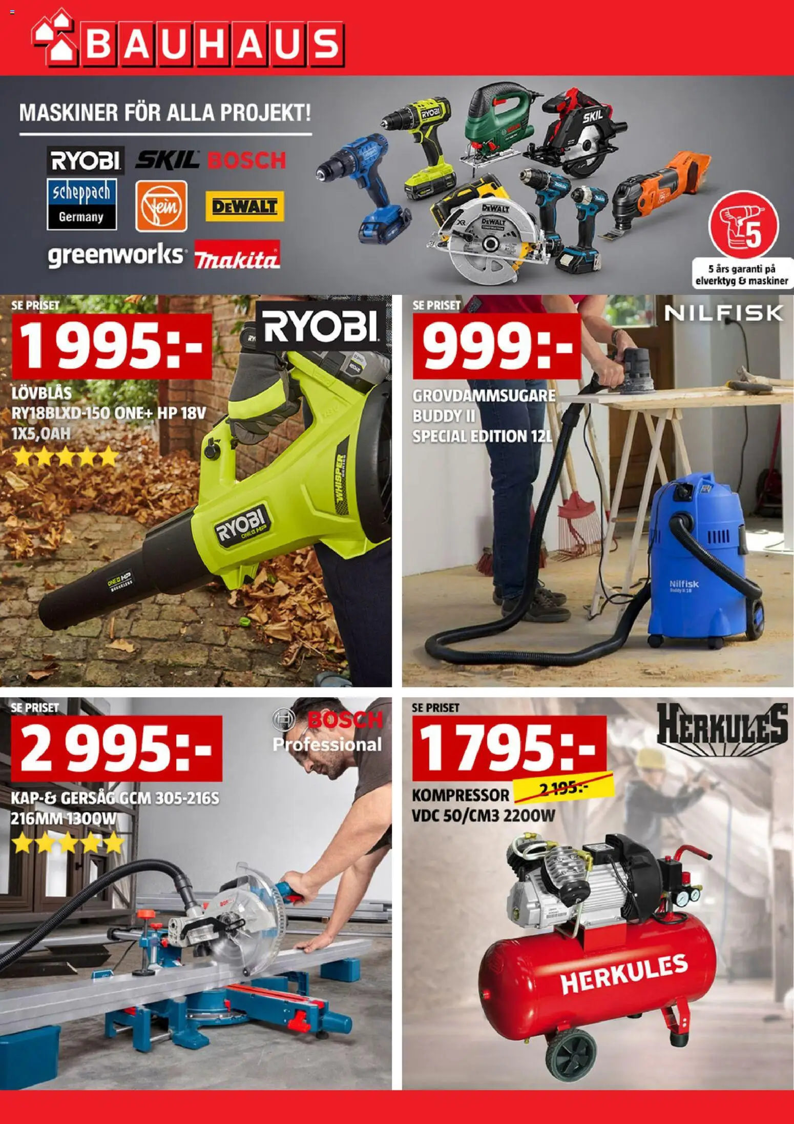 Bauhaus erbjudanden Reklamblad in Sverige