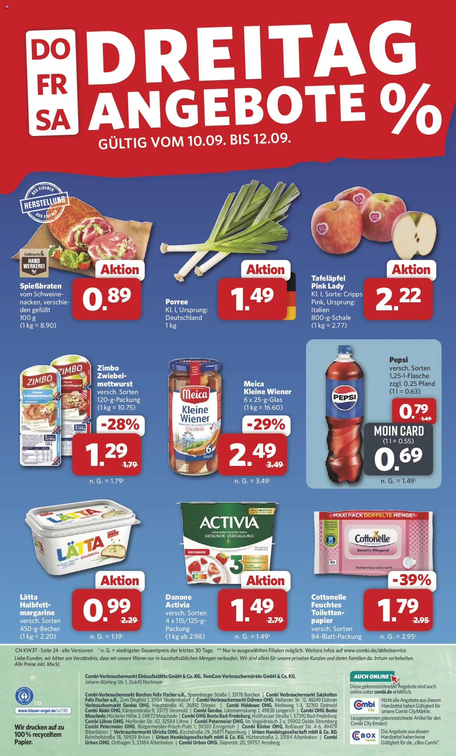 Combi Prospekt Prospekt in Deutschland