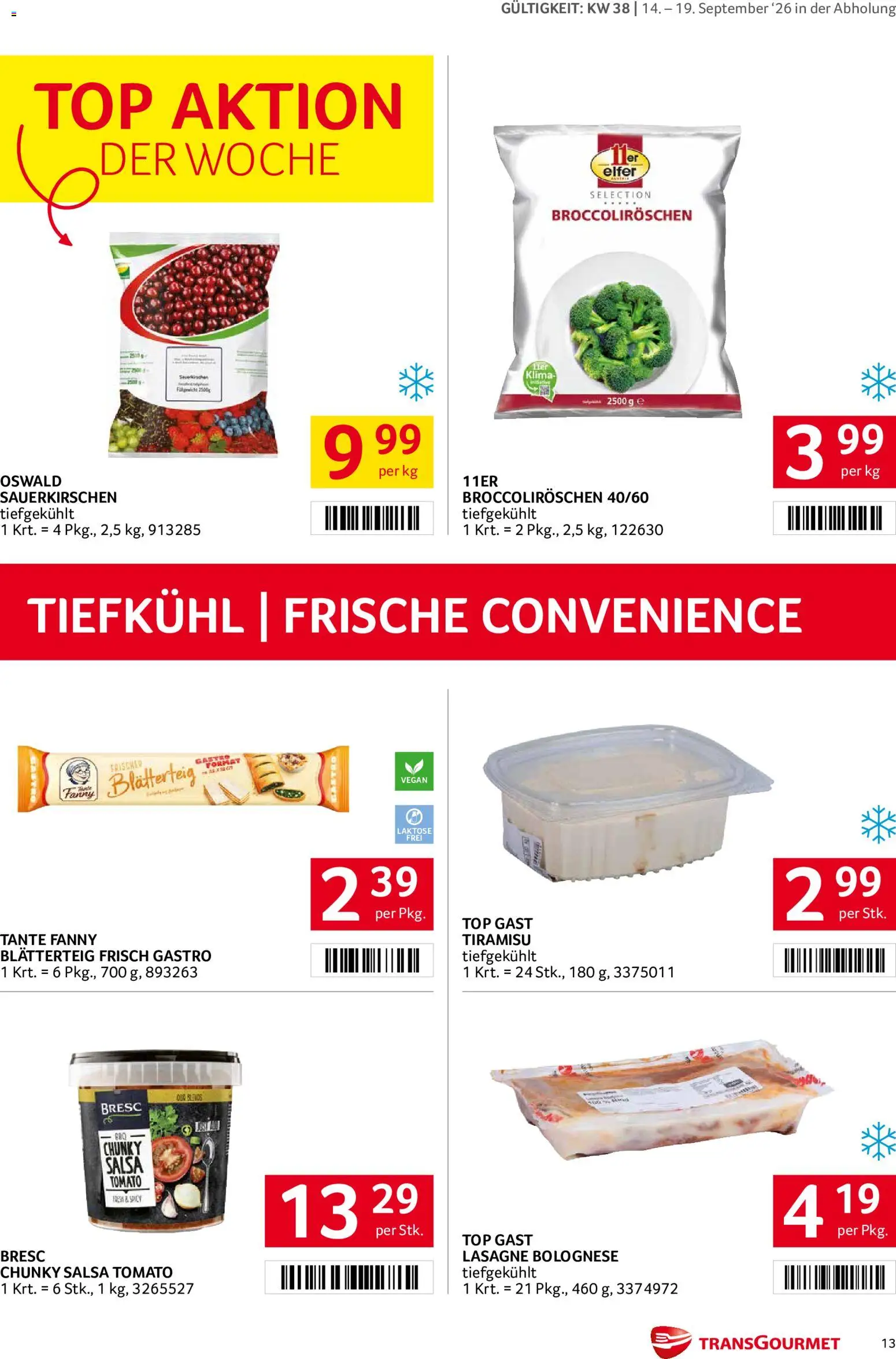 Transgourmet Flugblatt Flugblatt in Österreich