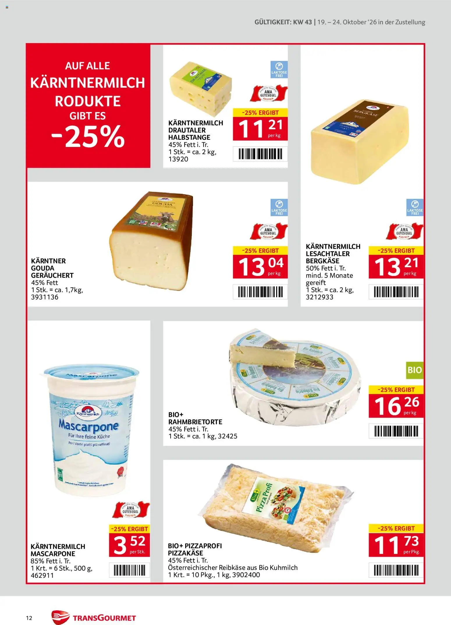 Transgourmet Flugblatt Flugblatt in Österreich