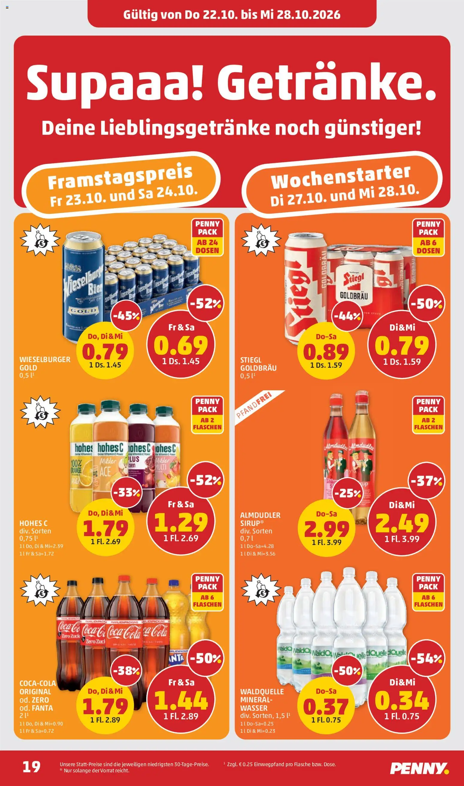 Penny Markt Flugblatt Flugblatt in Österreich