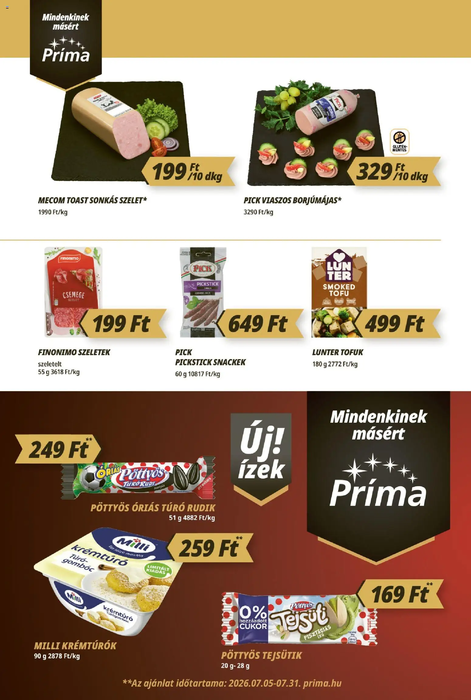 CBA Príma Akciós Újság 2026.07.09.-tól/töl - fantasztikus ajánlatokat! 🛍️ | Magyarország