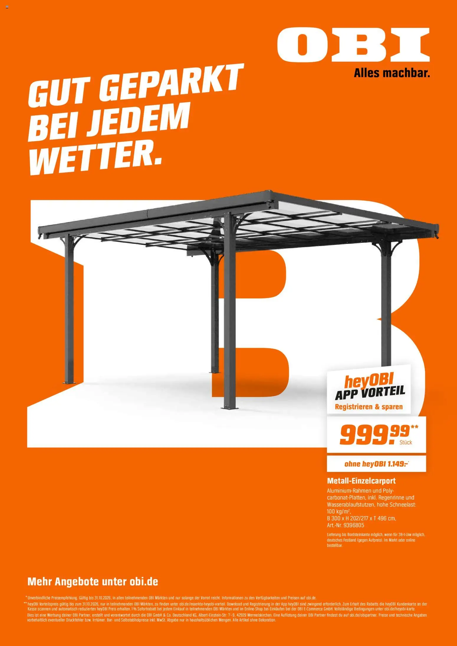 Obi Prospekt Prospekt in Deutschland