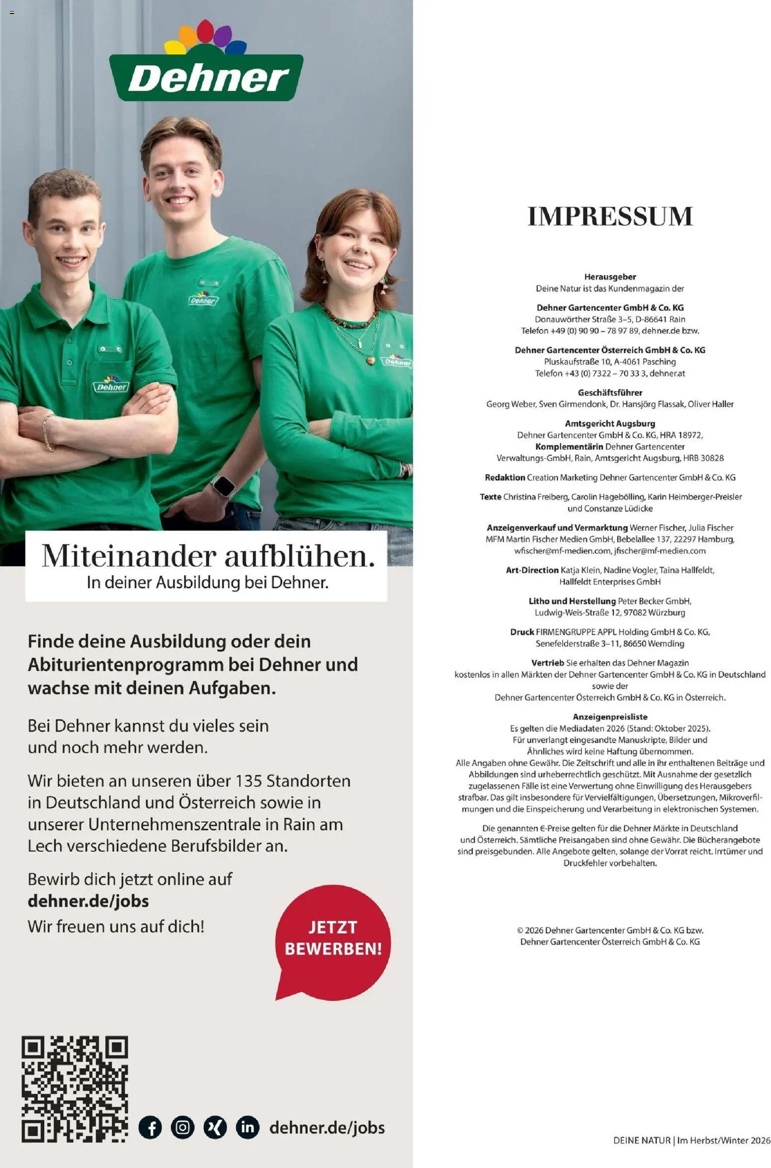 Dehner Prospekt Prospekt in Deutschland