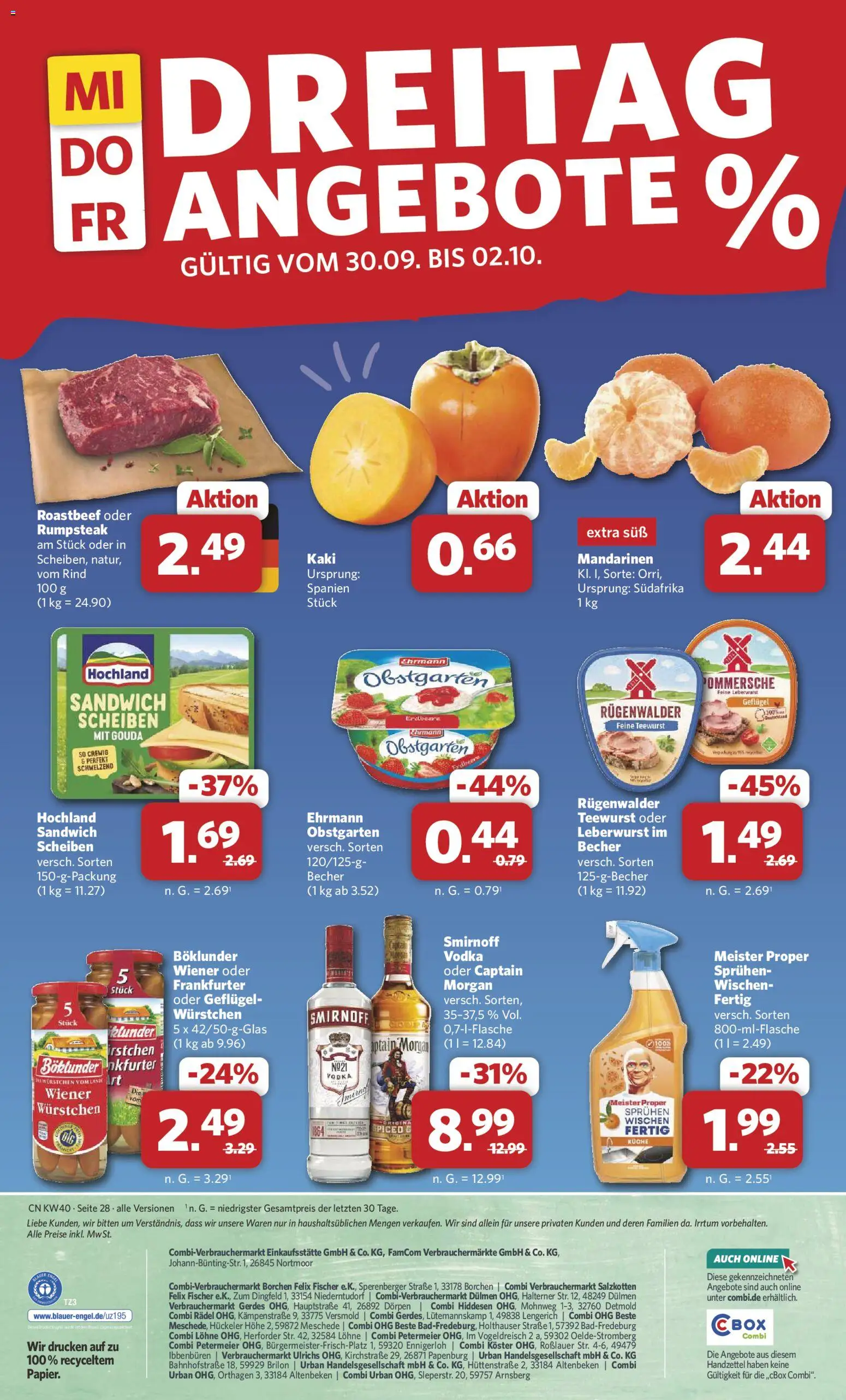 Combi Prospekt Prospekt in Deutschland