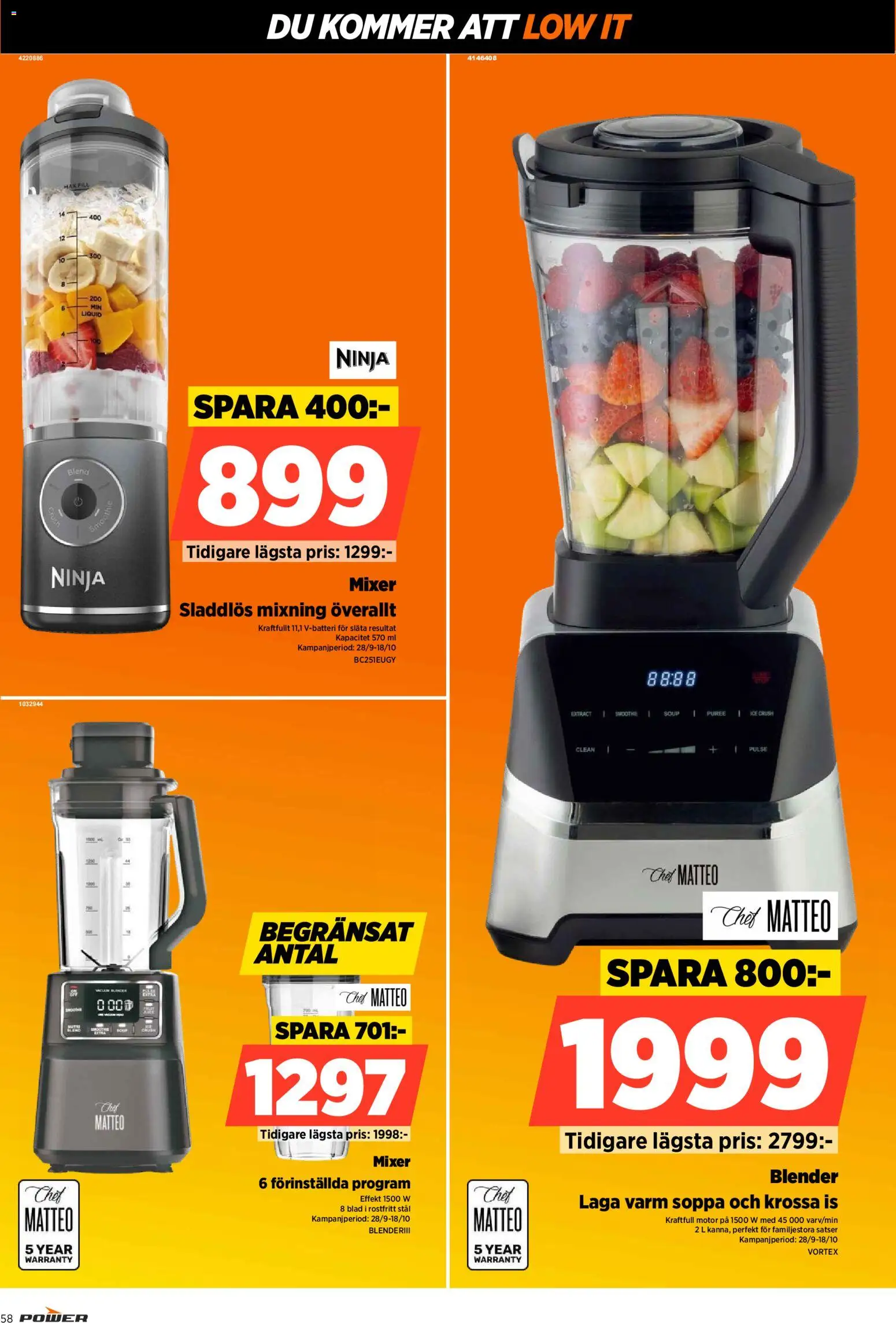 Power erbjudanden Reklamblad in Sverige
