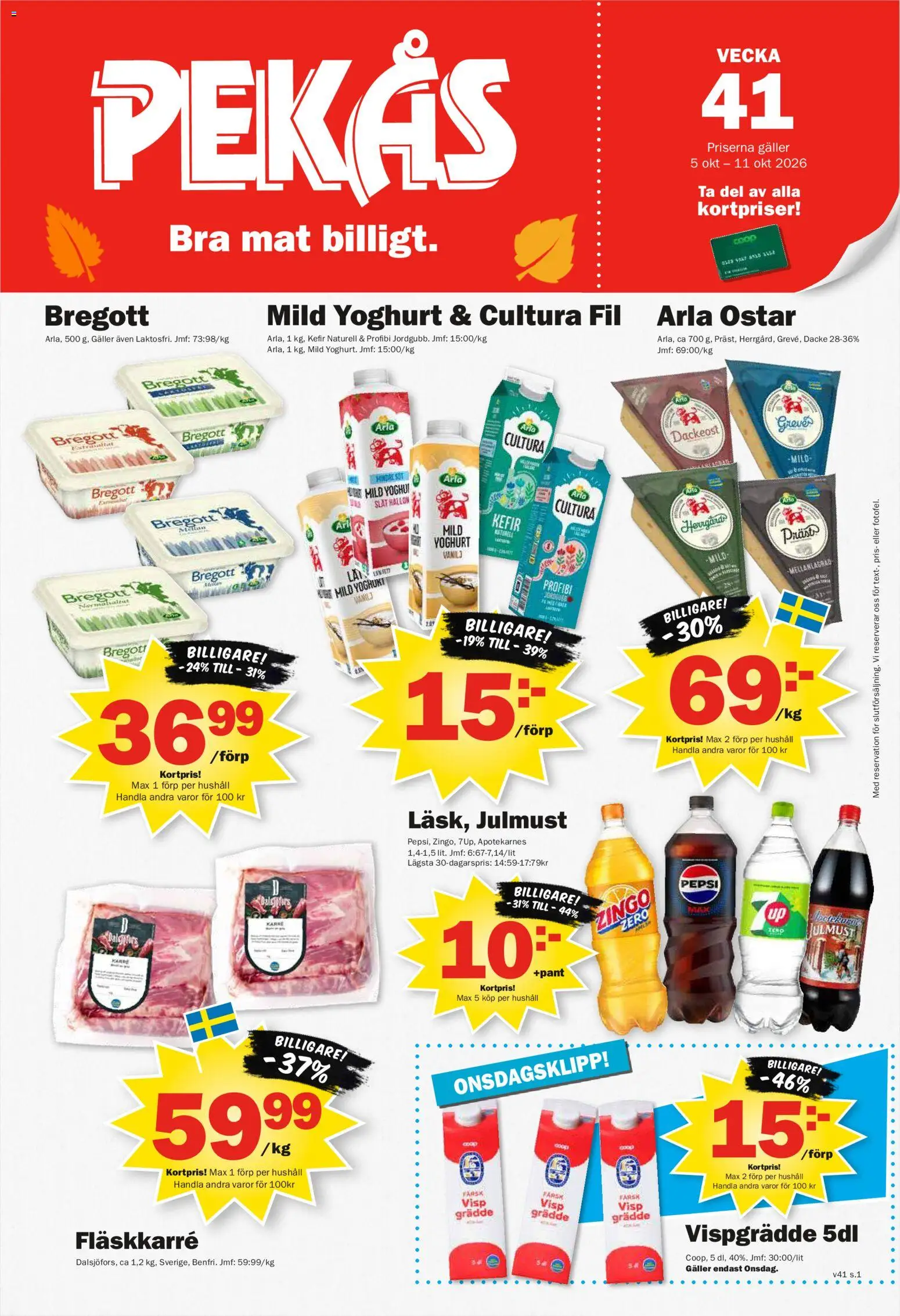 Pekås erbjudanden Reklamblad in Sverige