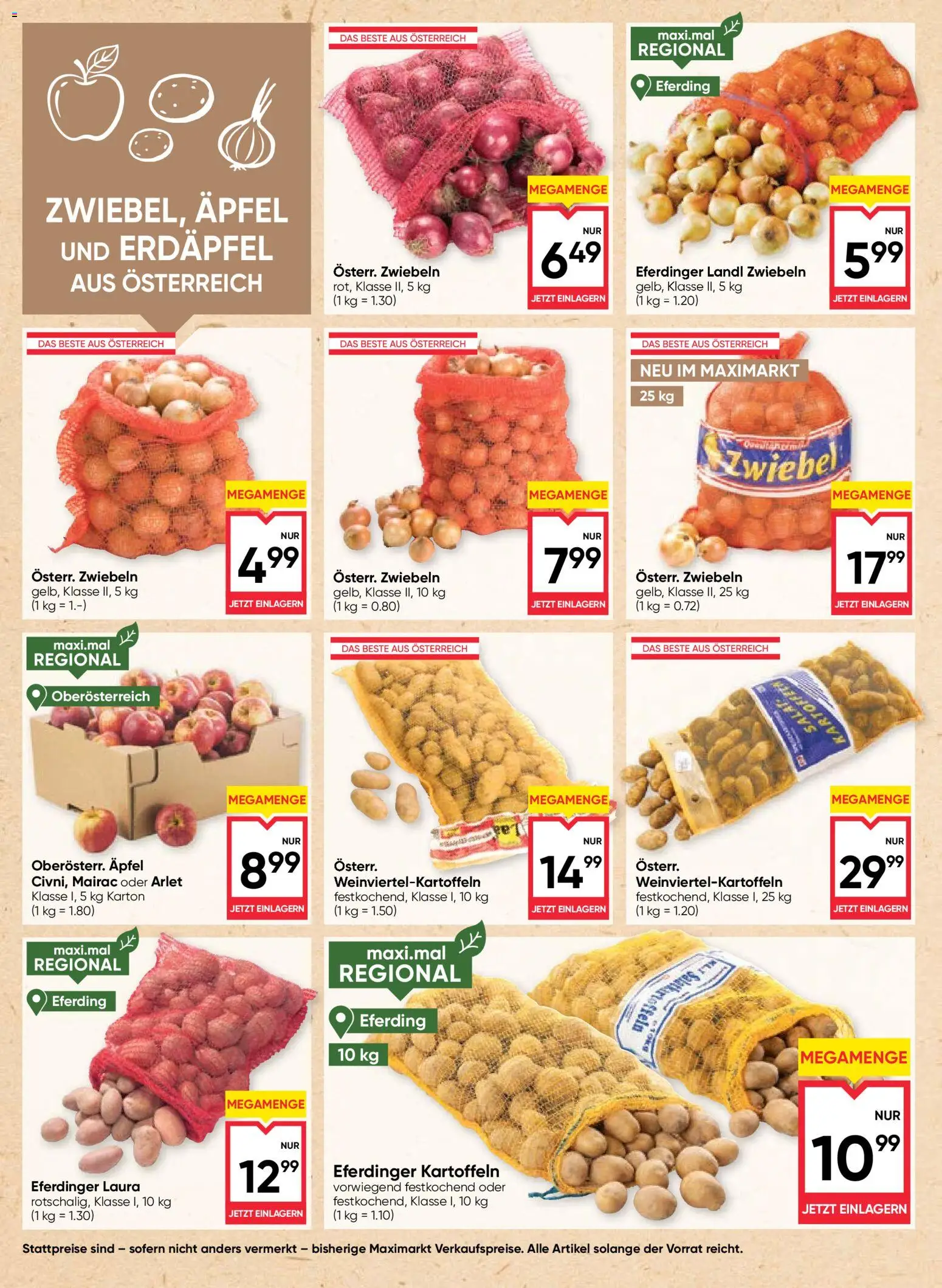 Maximarkt Flugblatt Flugblatt in Österreich