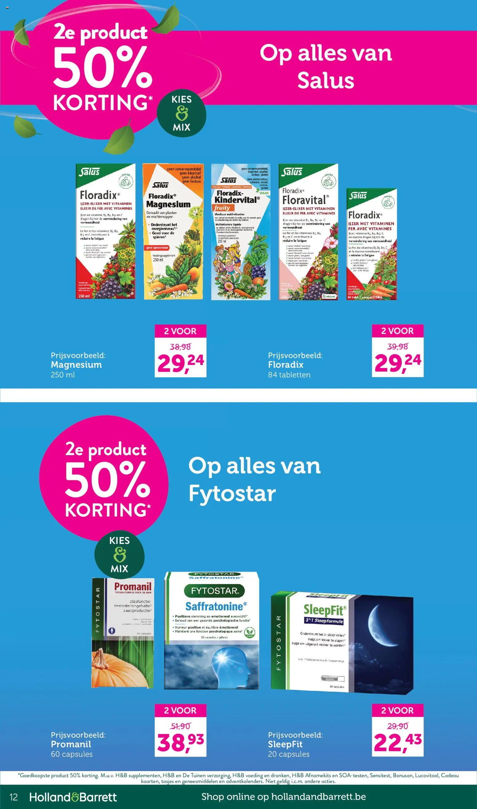 Holland & Barrett Folder / Publicité Folder in België